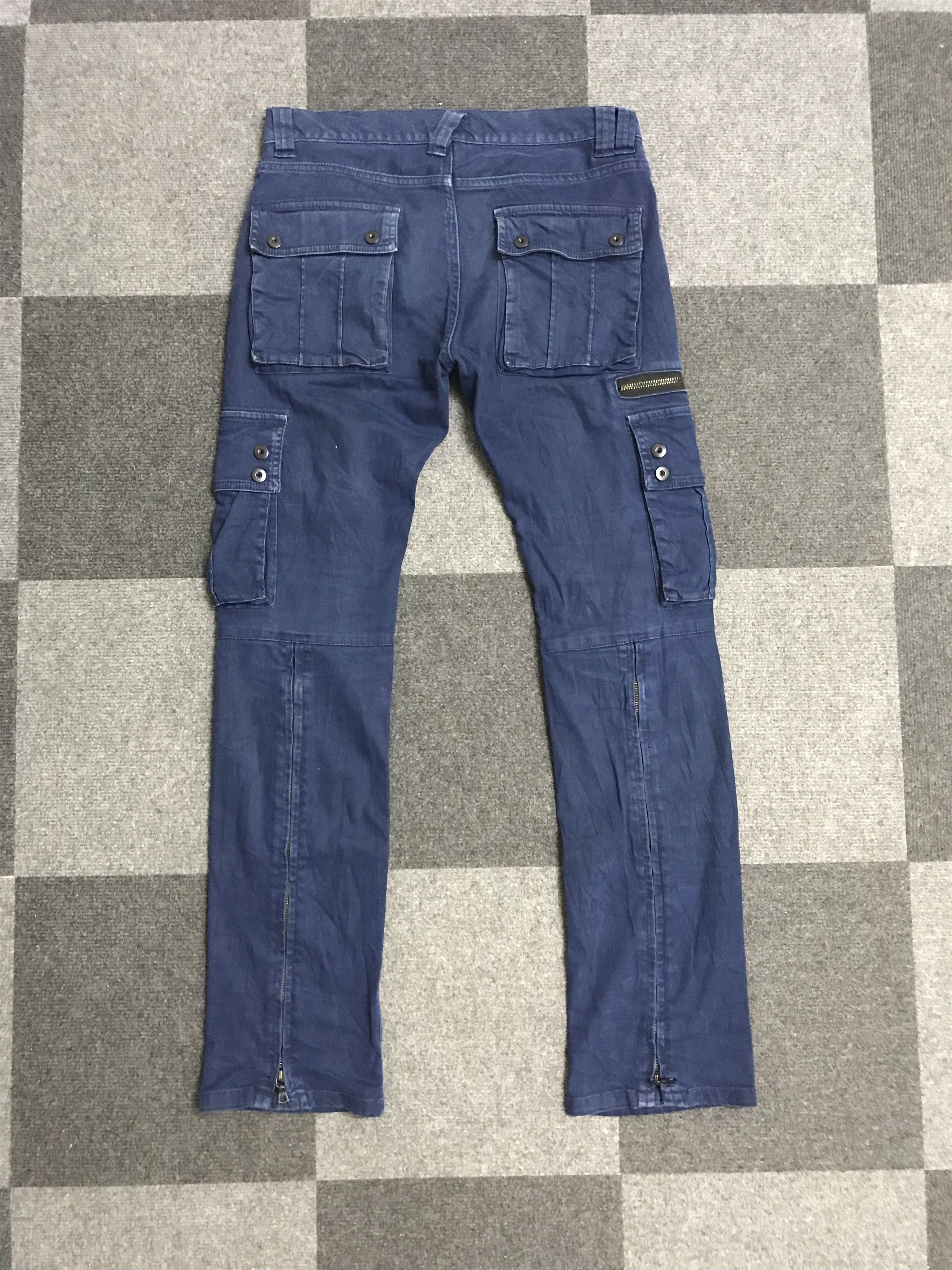 Japanese Brand CP324 NO ID Japan Designer Parasites Pocket Cargo Pant Size US 31 - 11 Thumbnail