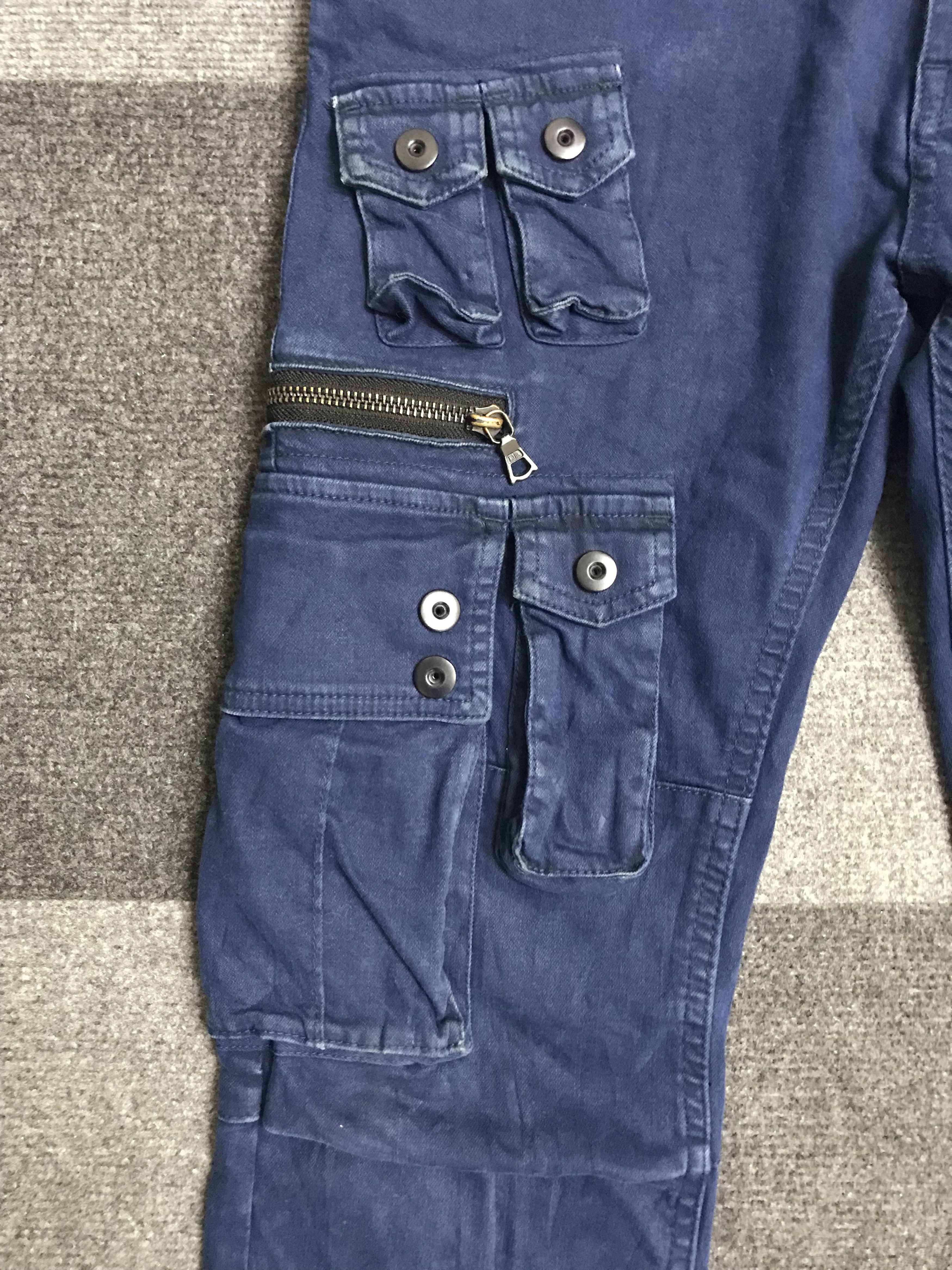 Japanese Brand CP324 NO ID Japan Designer Parasites Pocket Cargo Pant Size US 31 - 8 Thumbnail