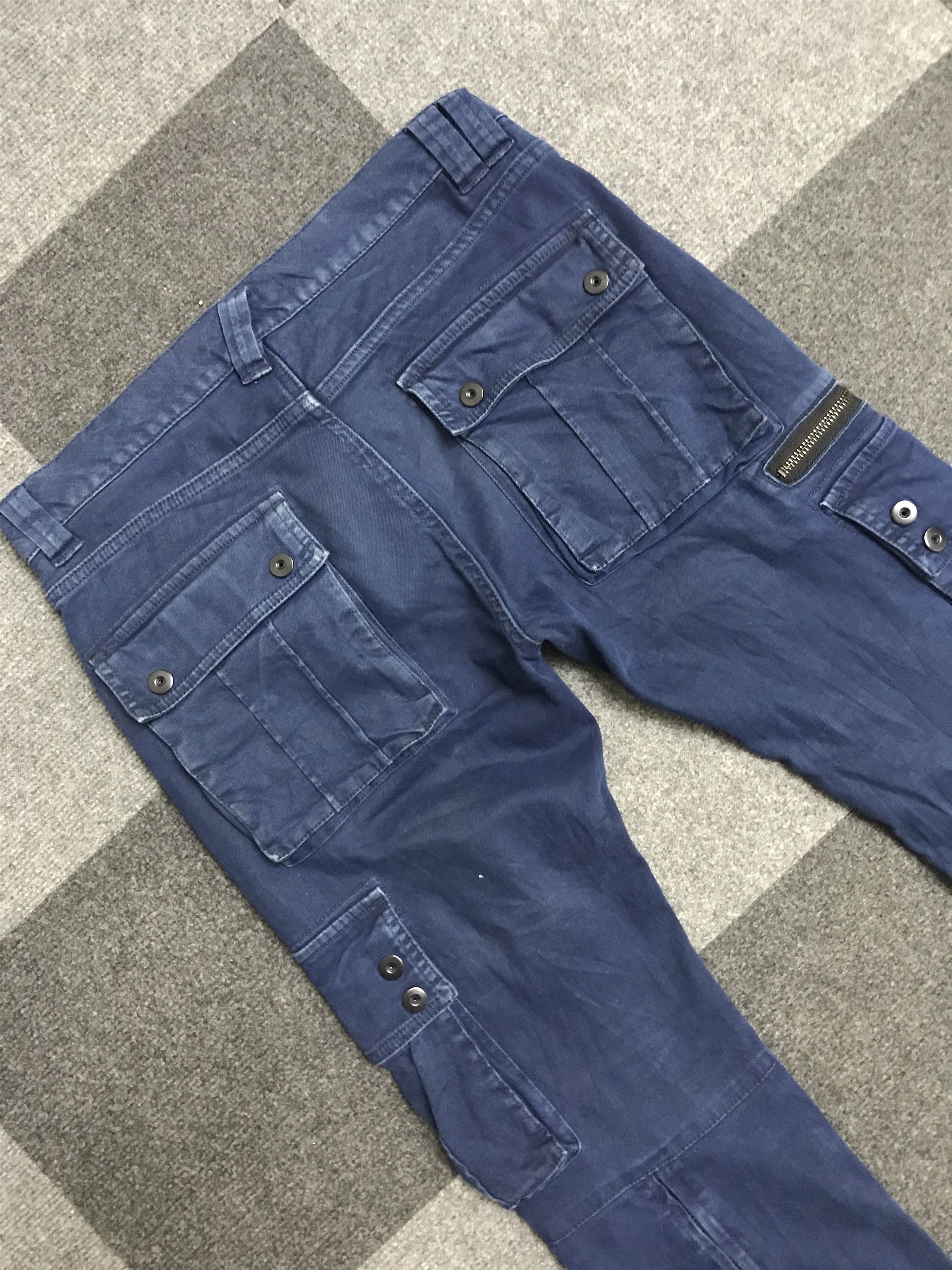Japanese Brand CP324 NO ID Japan Designer Parasites Pocket Cargo Pant Size US 31 - 13 Thumbnail