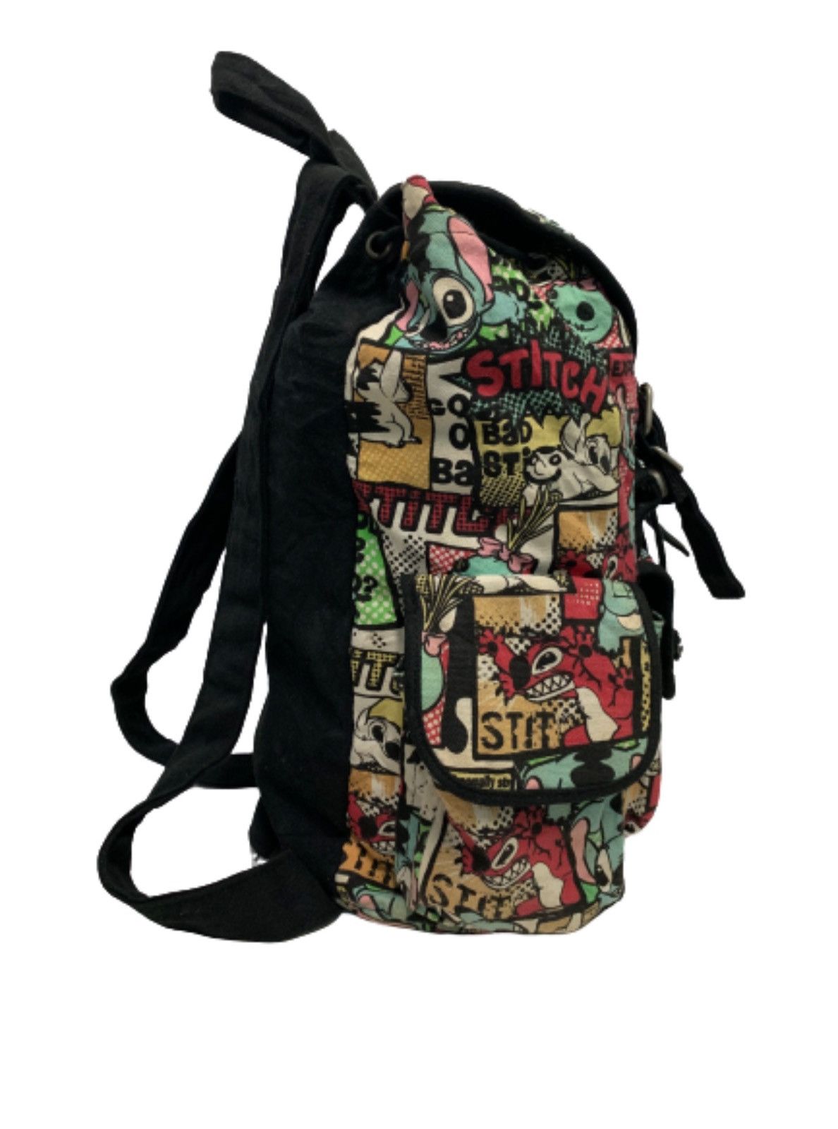 Disney Vintage 90s Stitch Rucksack Parachute Backpack Size ONE SIZE - 3 Thumbnail
