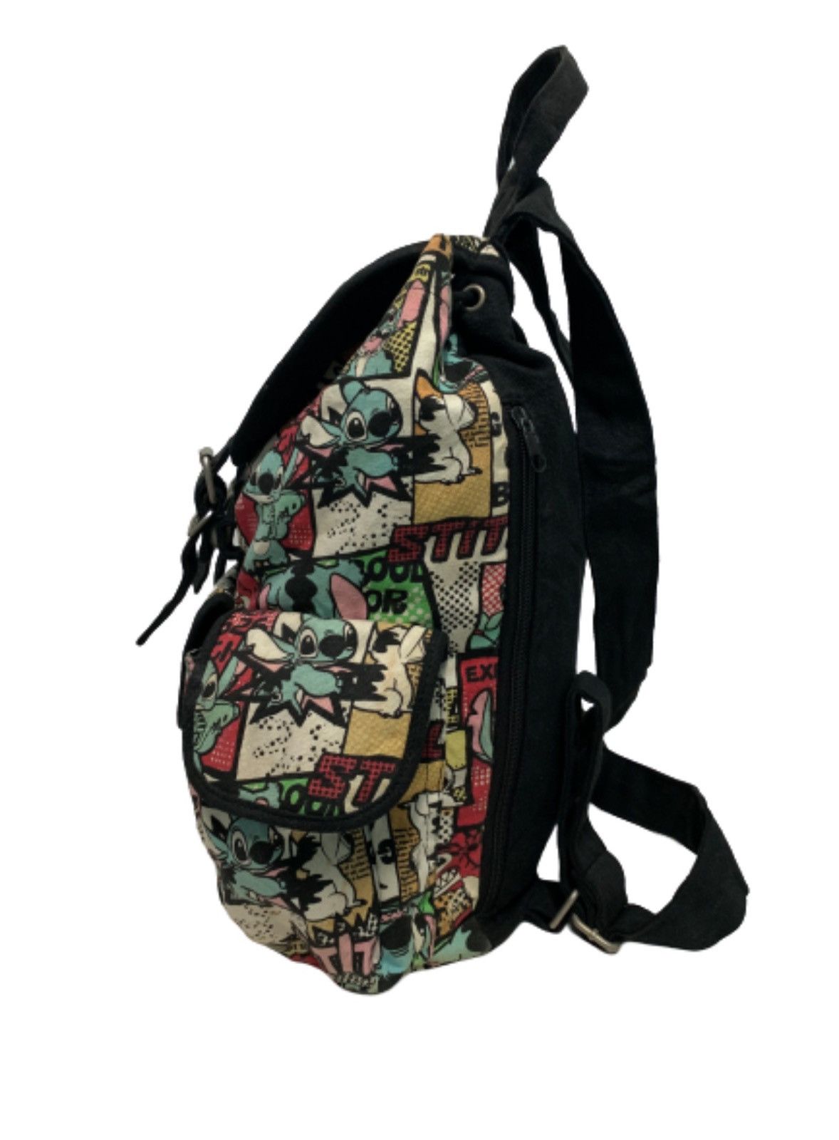Disney Vintage 90s Stitch Rucksack Parachute Backpack Size ONE SIZE - 4 Thumbnail