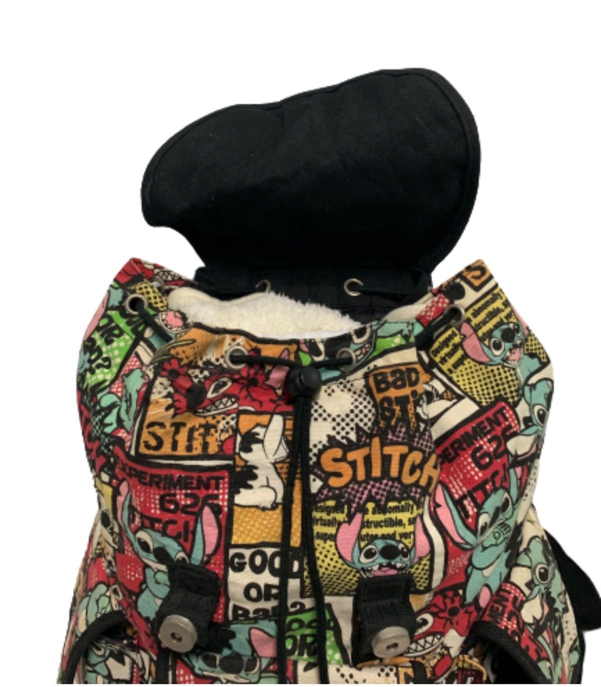 Disney Vintage 90s Stitch Rucksack Parachute Backpack Size ONE SIZE - 5 Thumbnail
