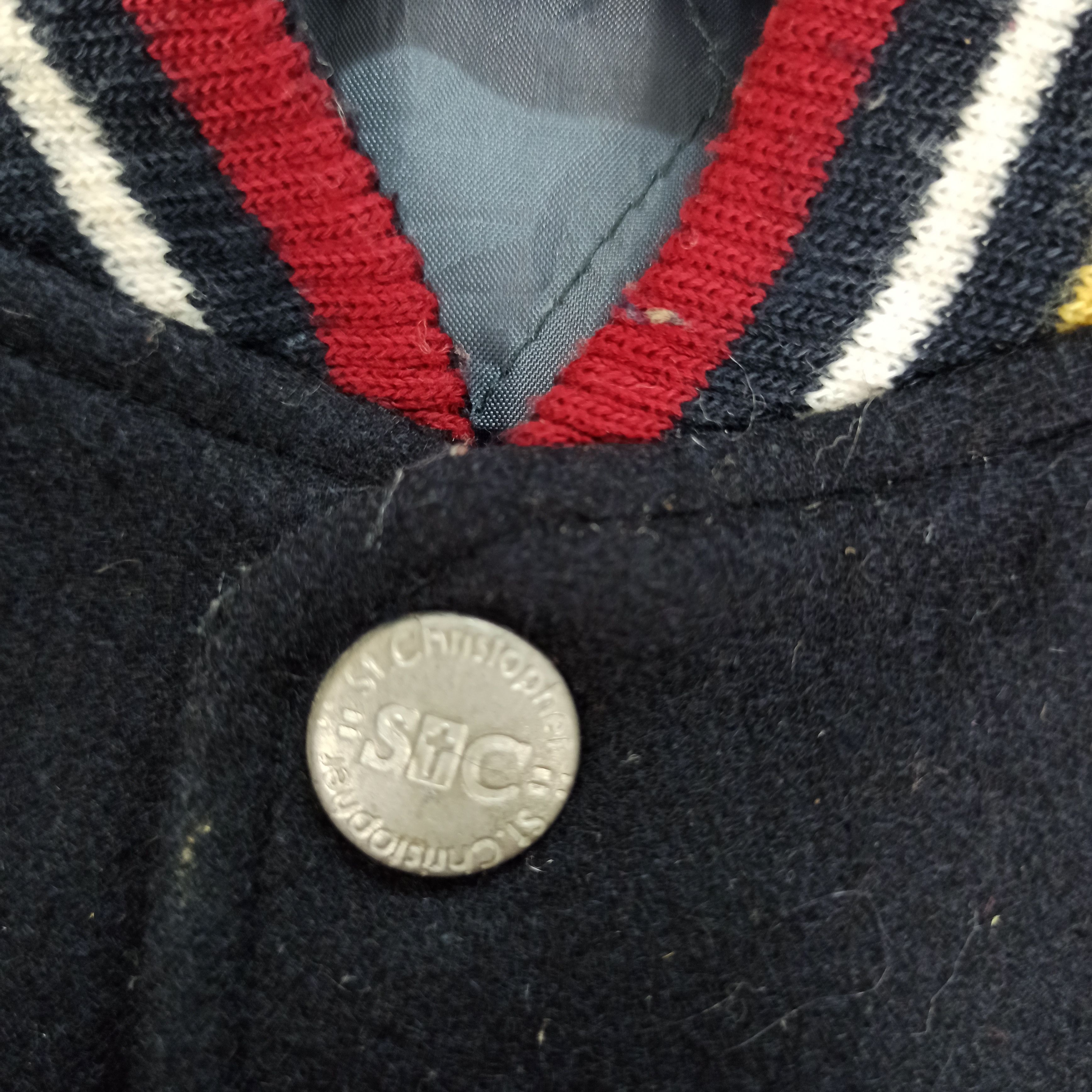 Japanese Brand 🔥Rare🔥 St.Christopher Varsity Jacket Embroidered Big Logo Size US L / EU 52-54 / 3 - 8 Thumbnail