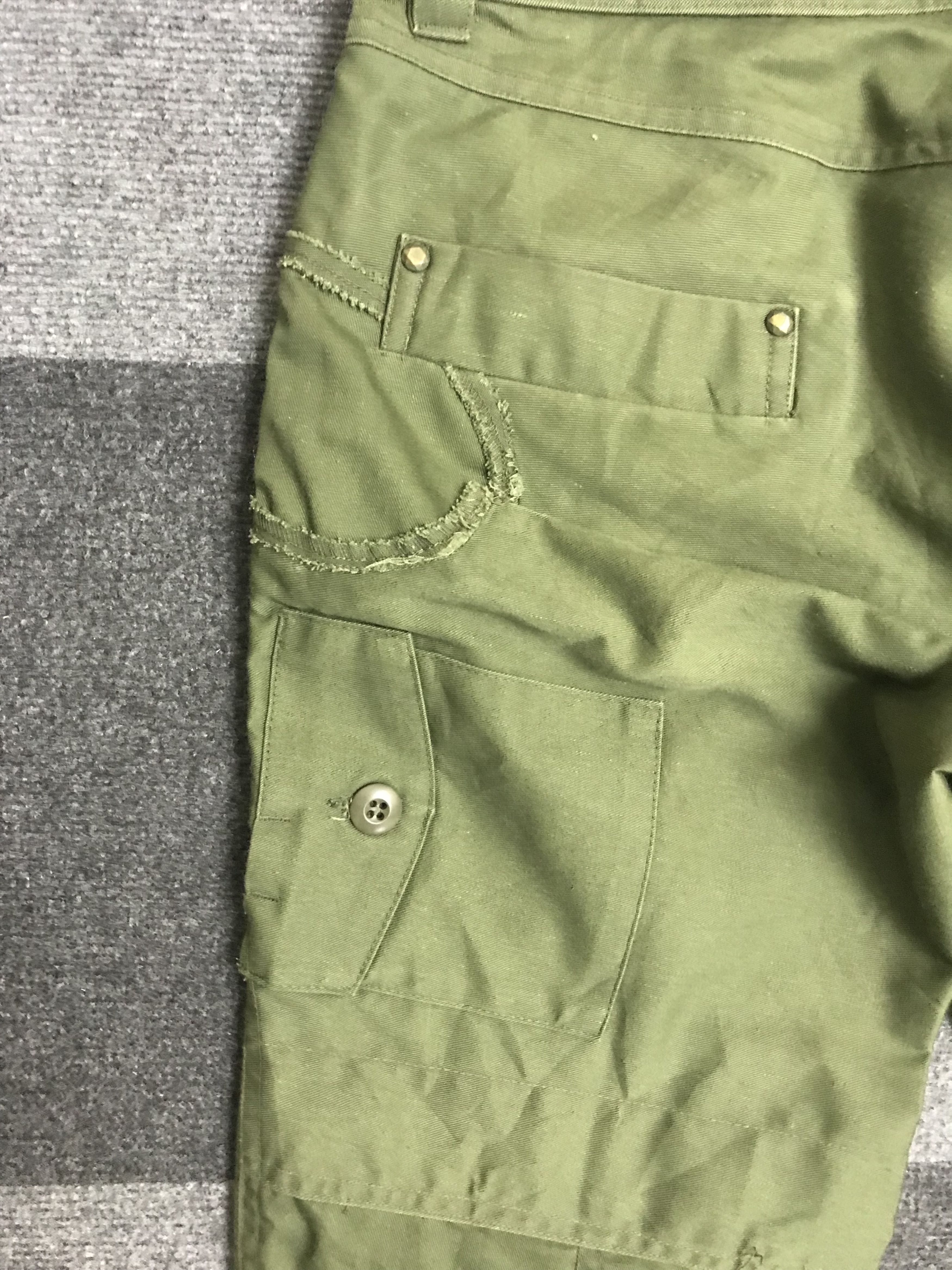 Japanese Brand CP325 cyrhme Japan Reconstructed Cropped Multipockets Pant Size US 33 - 14 Thumbnail