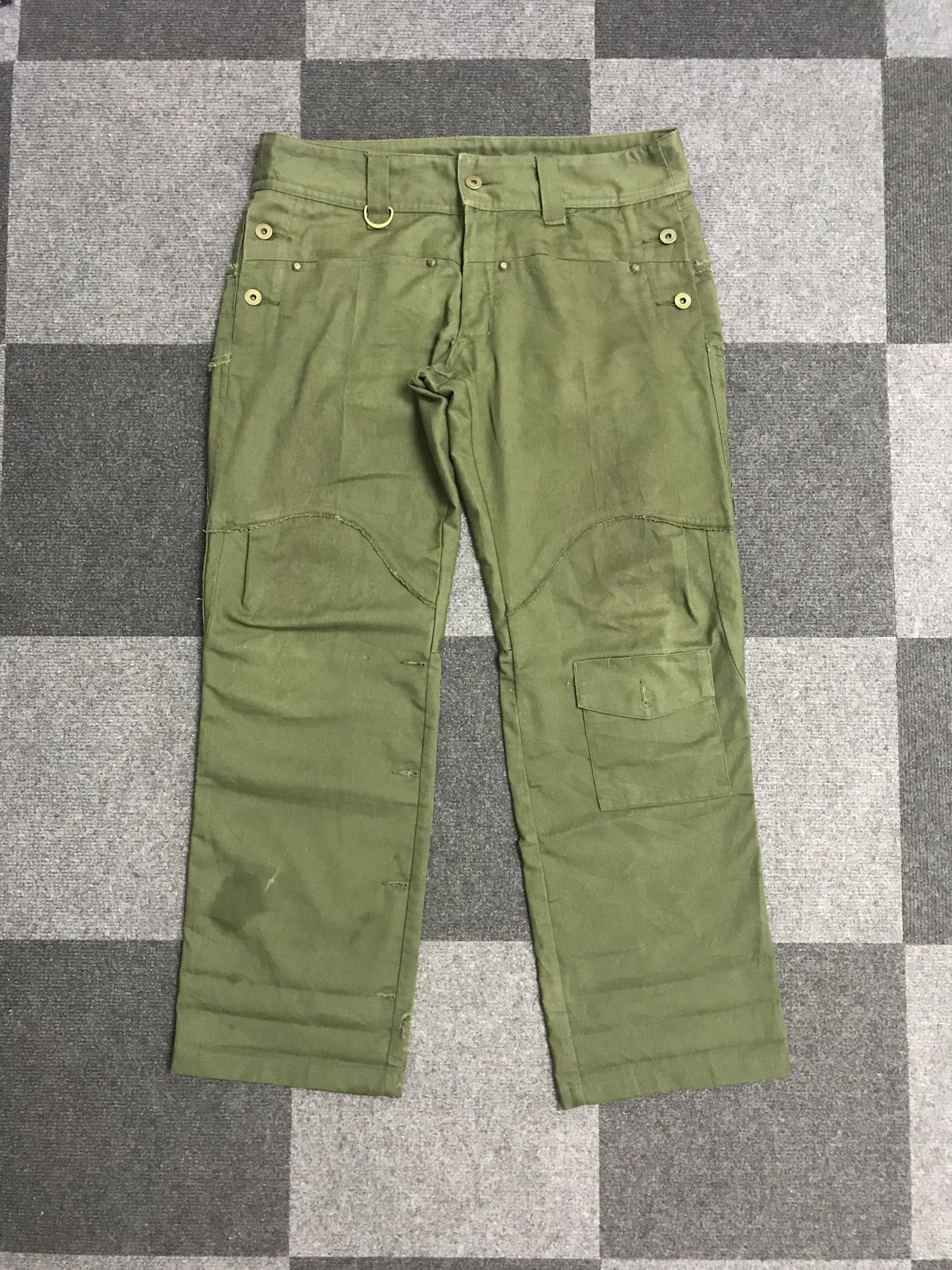 CP325 cyrhme Japan Reconstructed Cropped Multipockets Pant