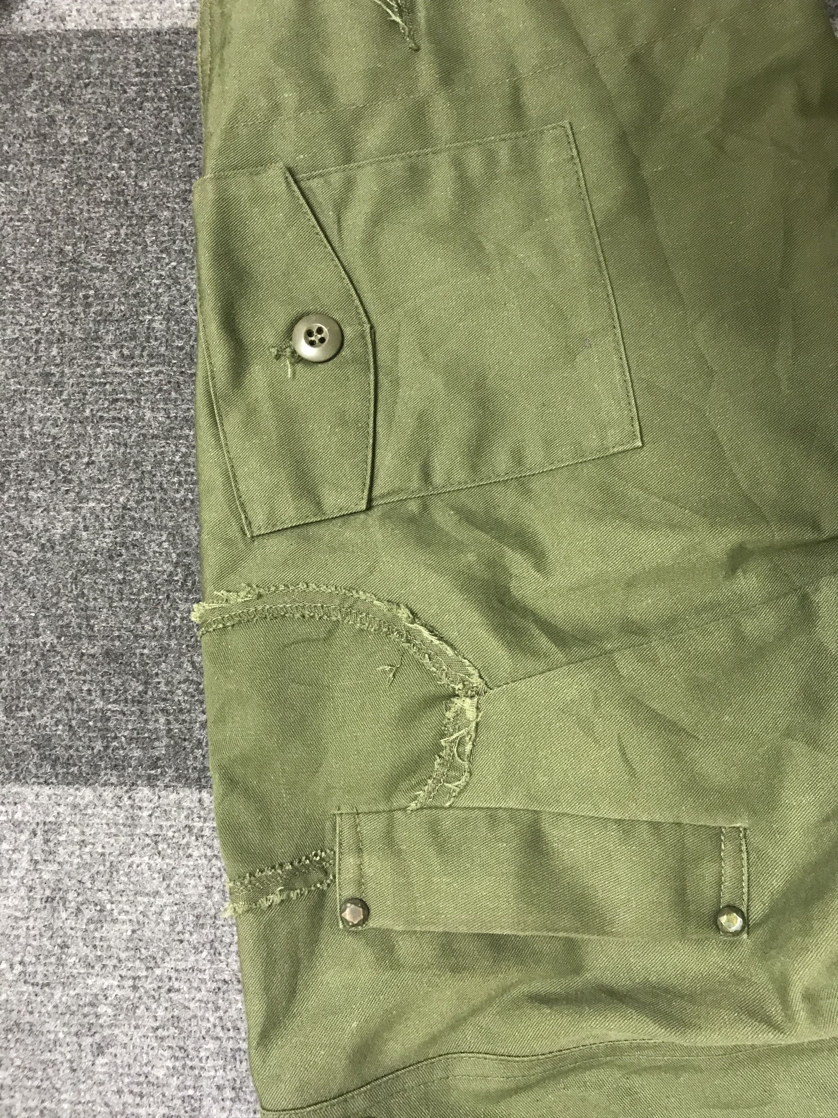 Japanese Brand CP325 cyrhme Japan Reconstructed Cropped Multipockets Pant Size US 33 - 13 Thumbnail