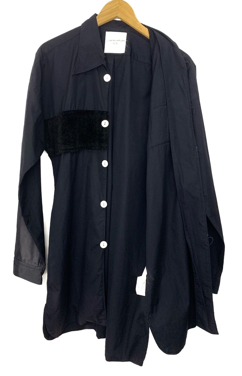 Comme des Garcons Homme Plus × Rei Kawakubo 🇯🇵 RARE ‼️ Comme Des Garcons HOMME Fur Button Up Ls Shirts Size US S / EU 44-46 / 1 - 5 Thumbnail