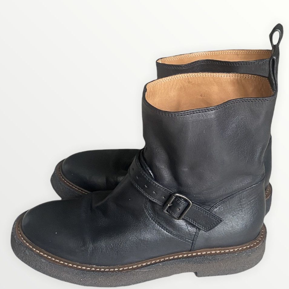 Margiela Engineer Biker Boots Crepe Sole