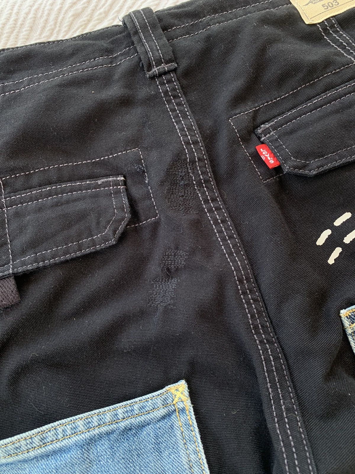If Six Was Nine × Levi's Made & Crafted × Levi's Vintage Clothing ❤️ RARE ‼️ Levi's Lot 503 Tactical Multi Pockets Baggy Pants Size US 35 - 4 Thumbnail