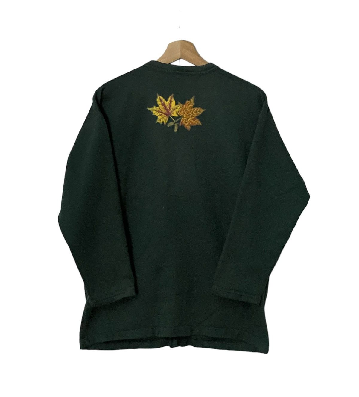 Japanese Brand × Vintage Vintage Canada North Flower Leaf Curt Cobain Style Cardigan Size US M / EU 48-50 / 2 - 6 Thumbnail