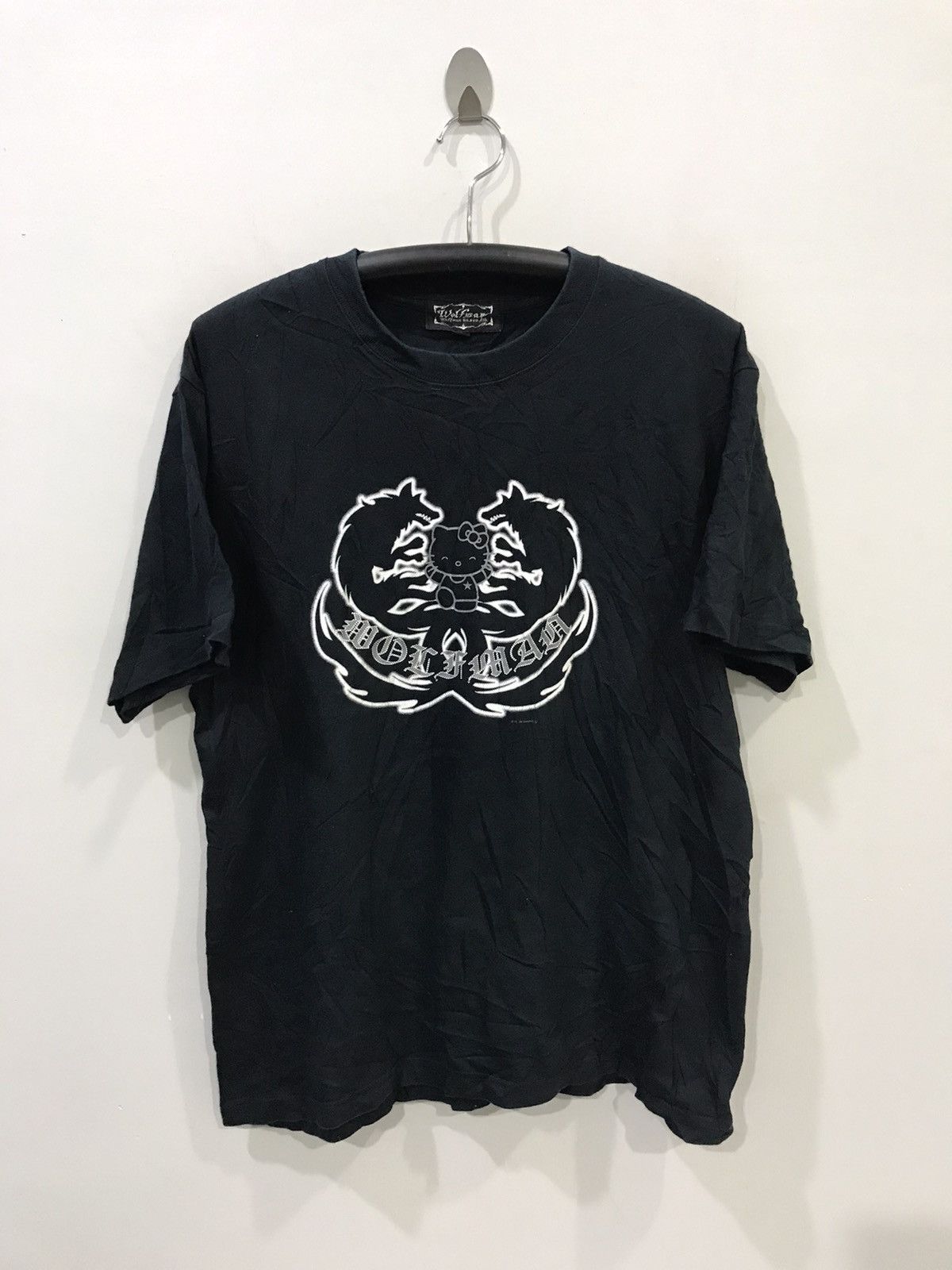 Japanese Brand HELLO KITTY X WOLFMAN Spell Out Shirt Size US M / EU 48-50 / 2 - 1 Thumbnail
