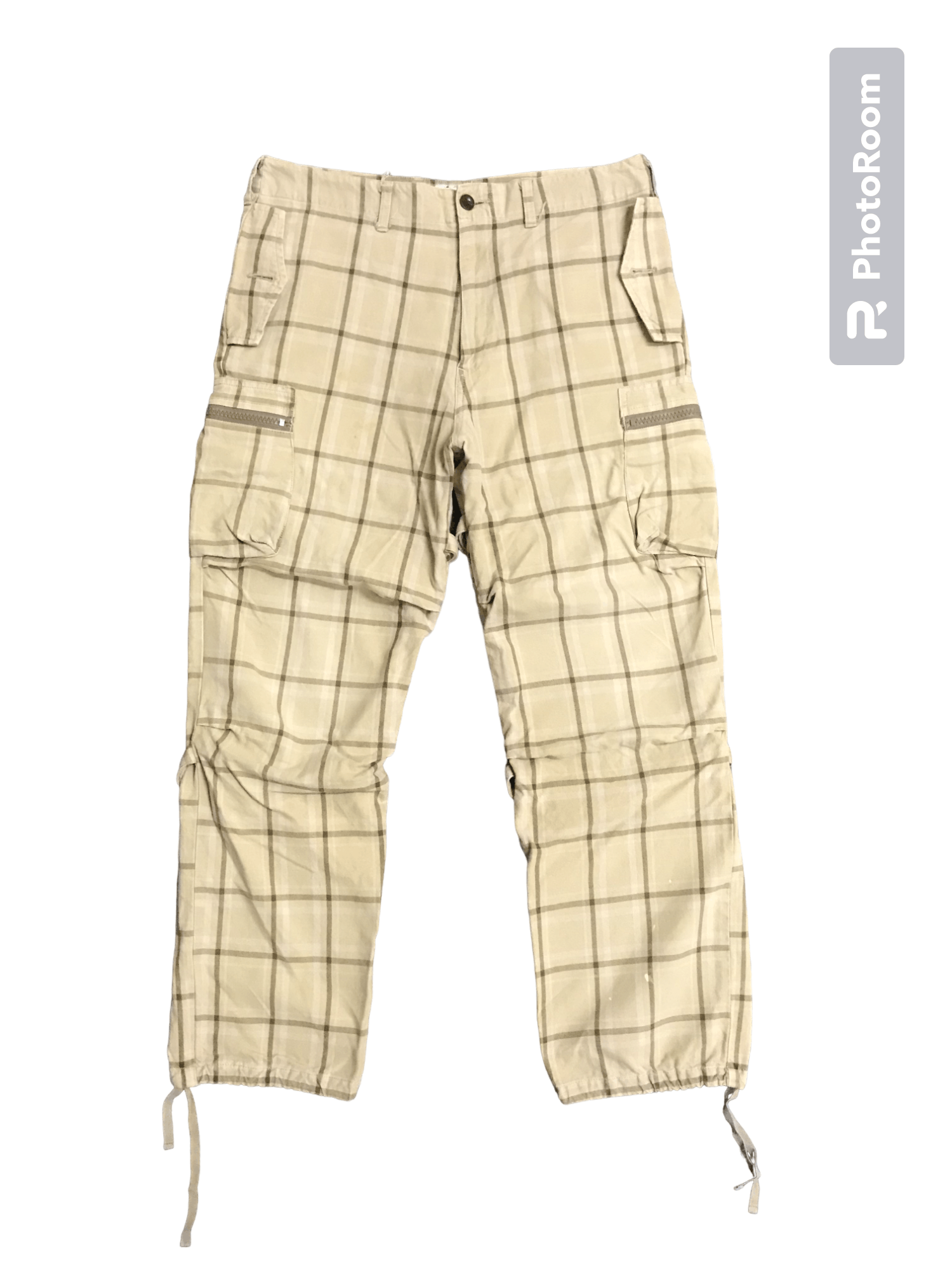 Japanese Brand CP327 TILT Vuja De Style Plaid Cargo pant Size US 33 - 2 Thumbnail