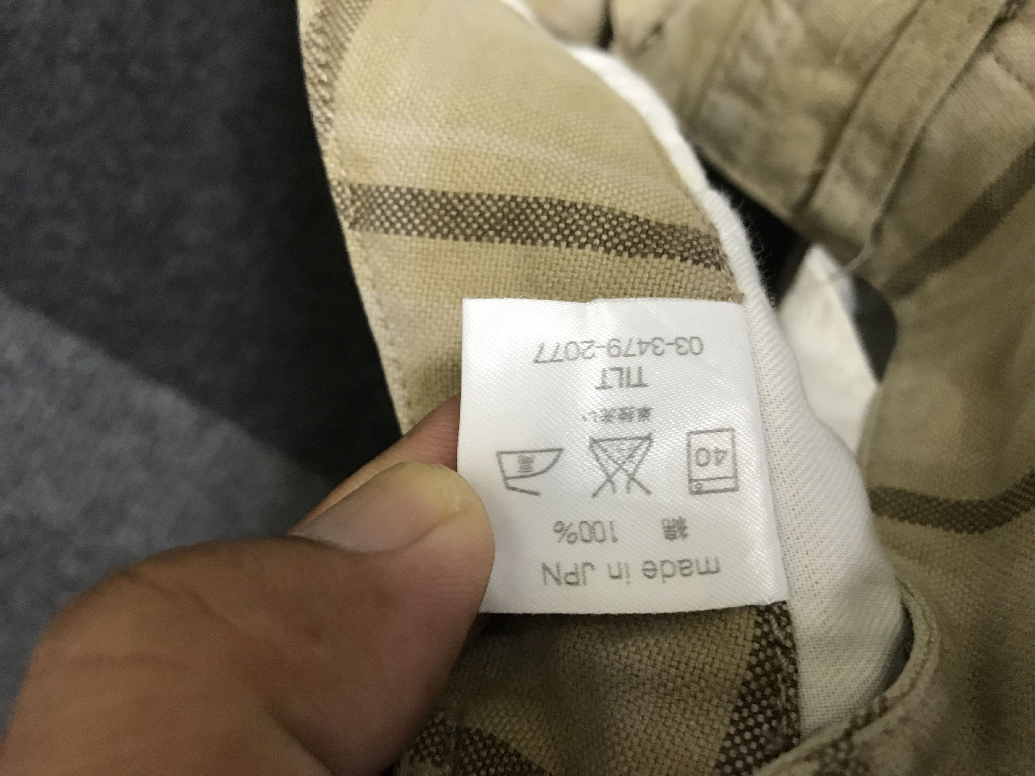 Japanese Brand CP327 TILT Vuja De Style Plaid Cargo pant Size US 33 - 21 Thumbnail