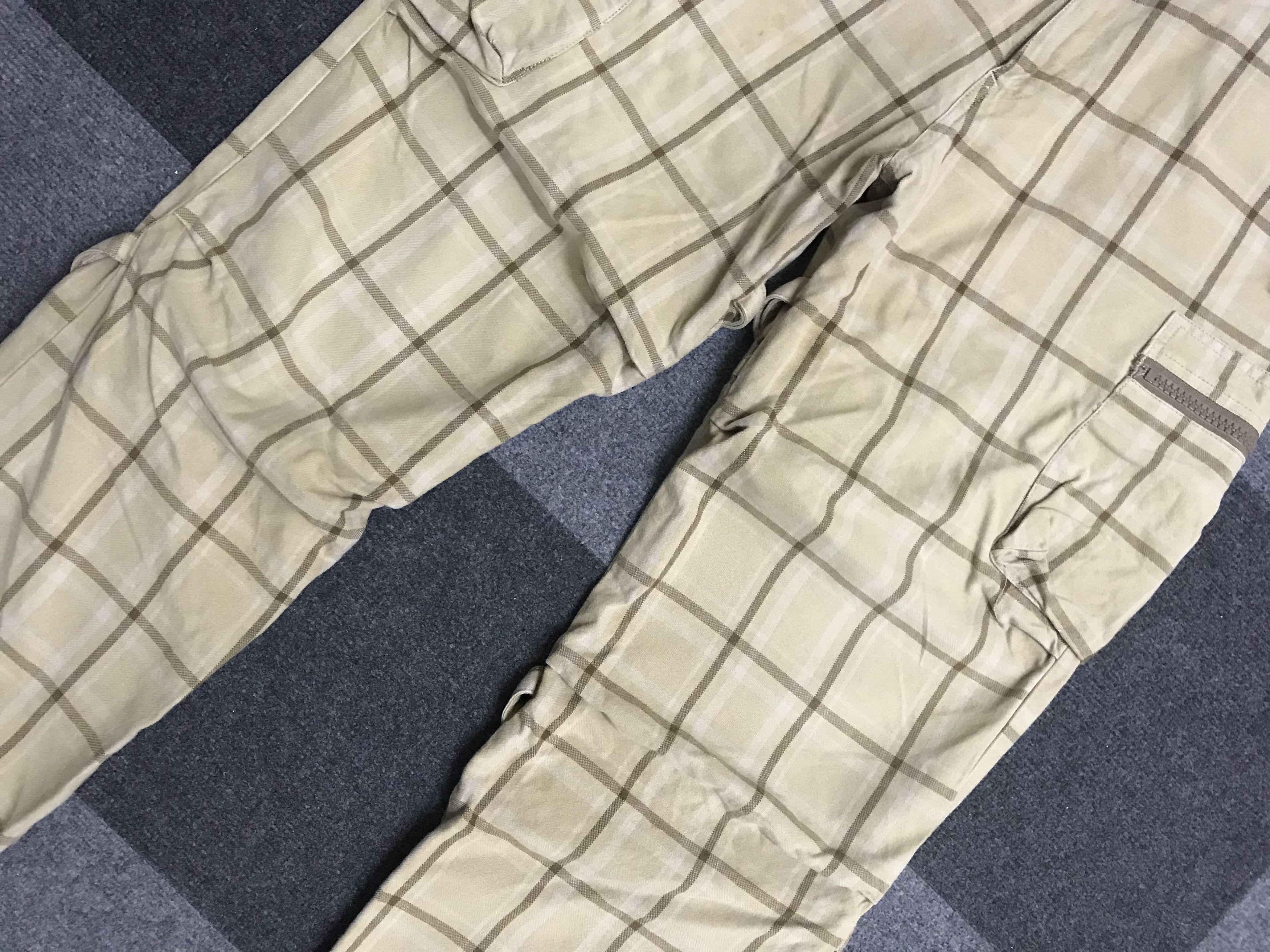 Japanese Brand CP327 TILT Vuja De Style Plaid Cargo pant Size US 33 - 6 Thumbnail