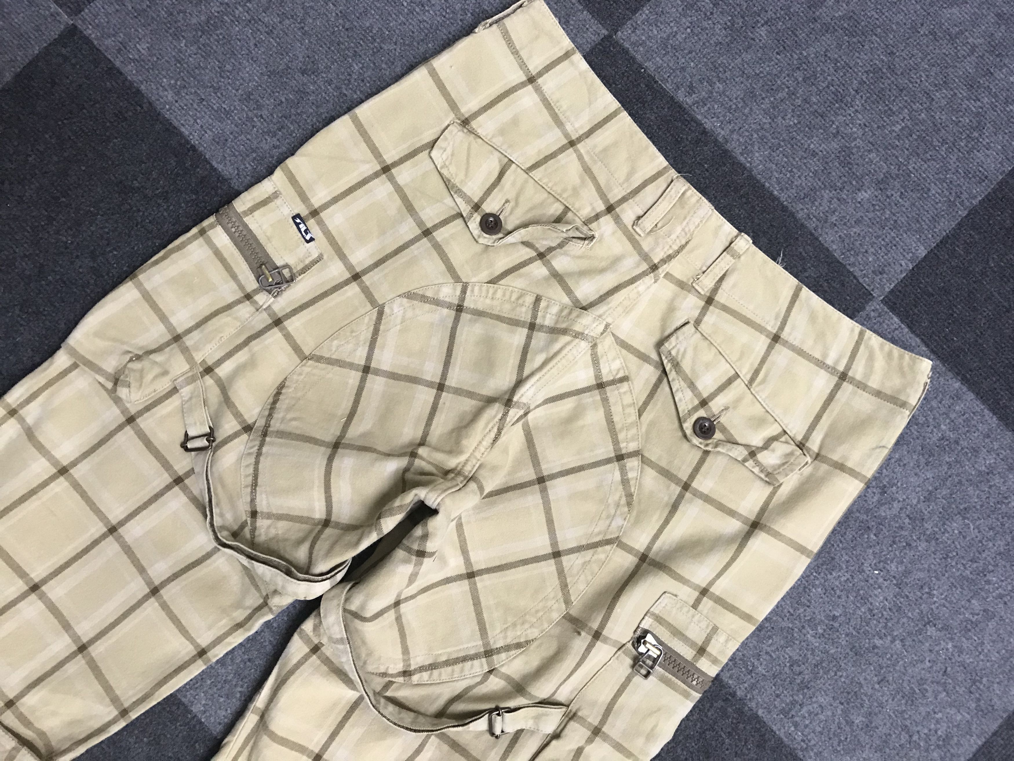 Japanese Brand CP327 TILT Vuja De Style Plaid Cargo pant Size US 33 - 12 Thumbnail