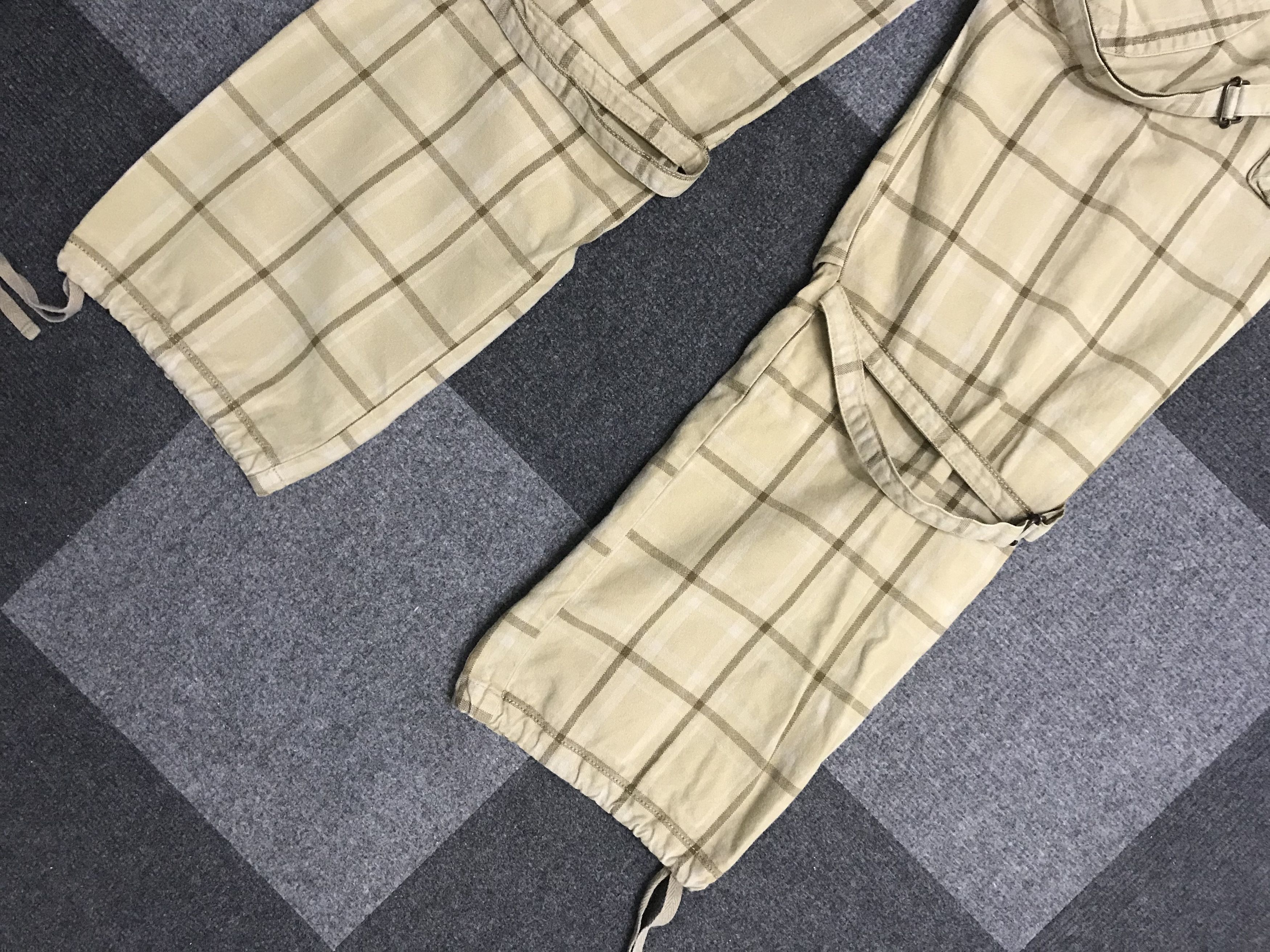 Japanese Brand CP327 TILT Vuja De Style Plaid Cargo pant Size US 33 - 13 Thumbnail