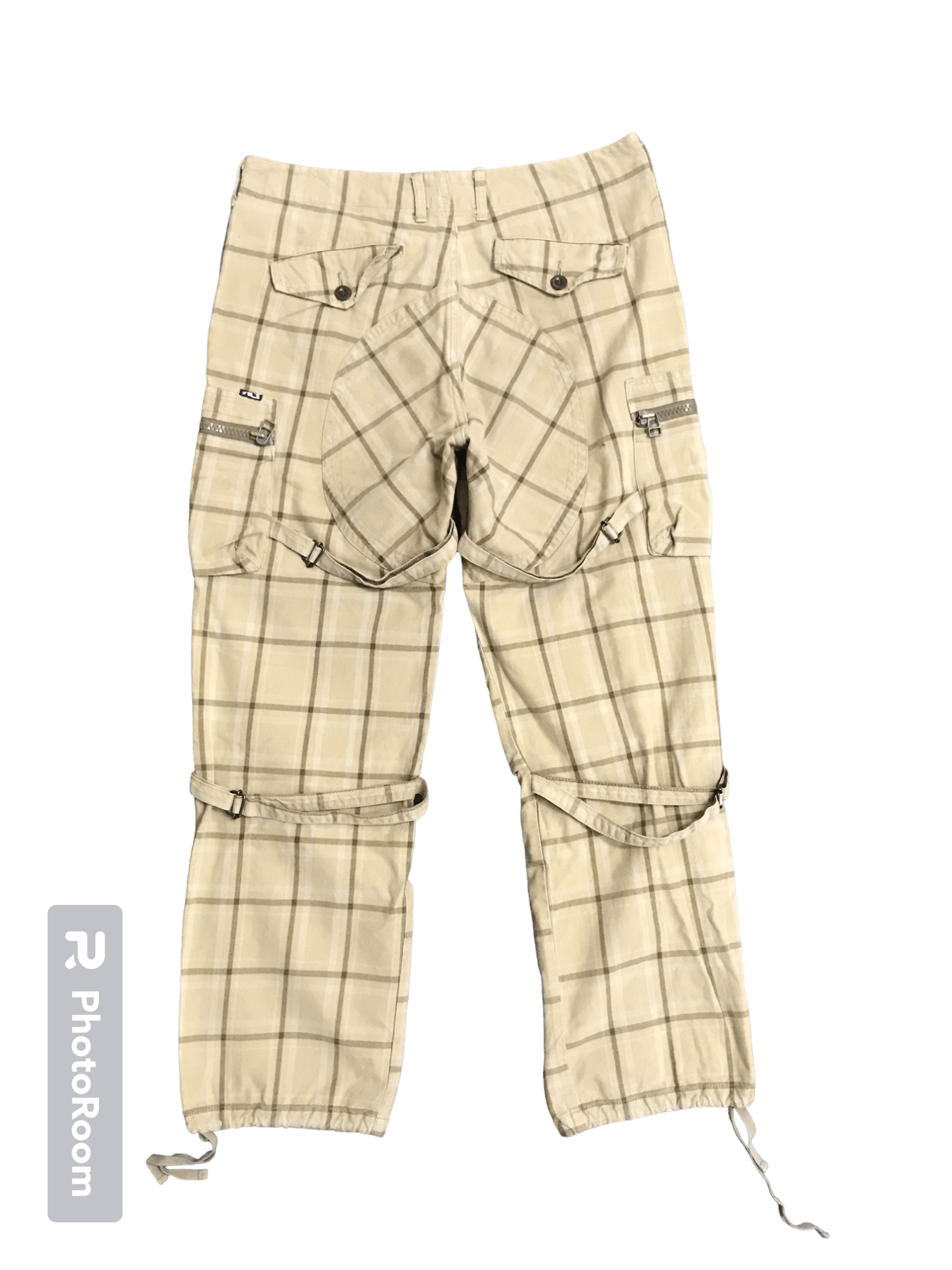 Japanese Brand CP327 TILT Vuja De Style Plaid Cargo pant Size US 33 - 1 Thumbnail