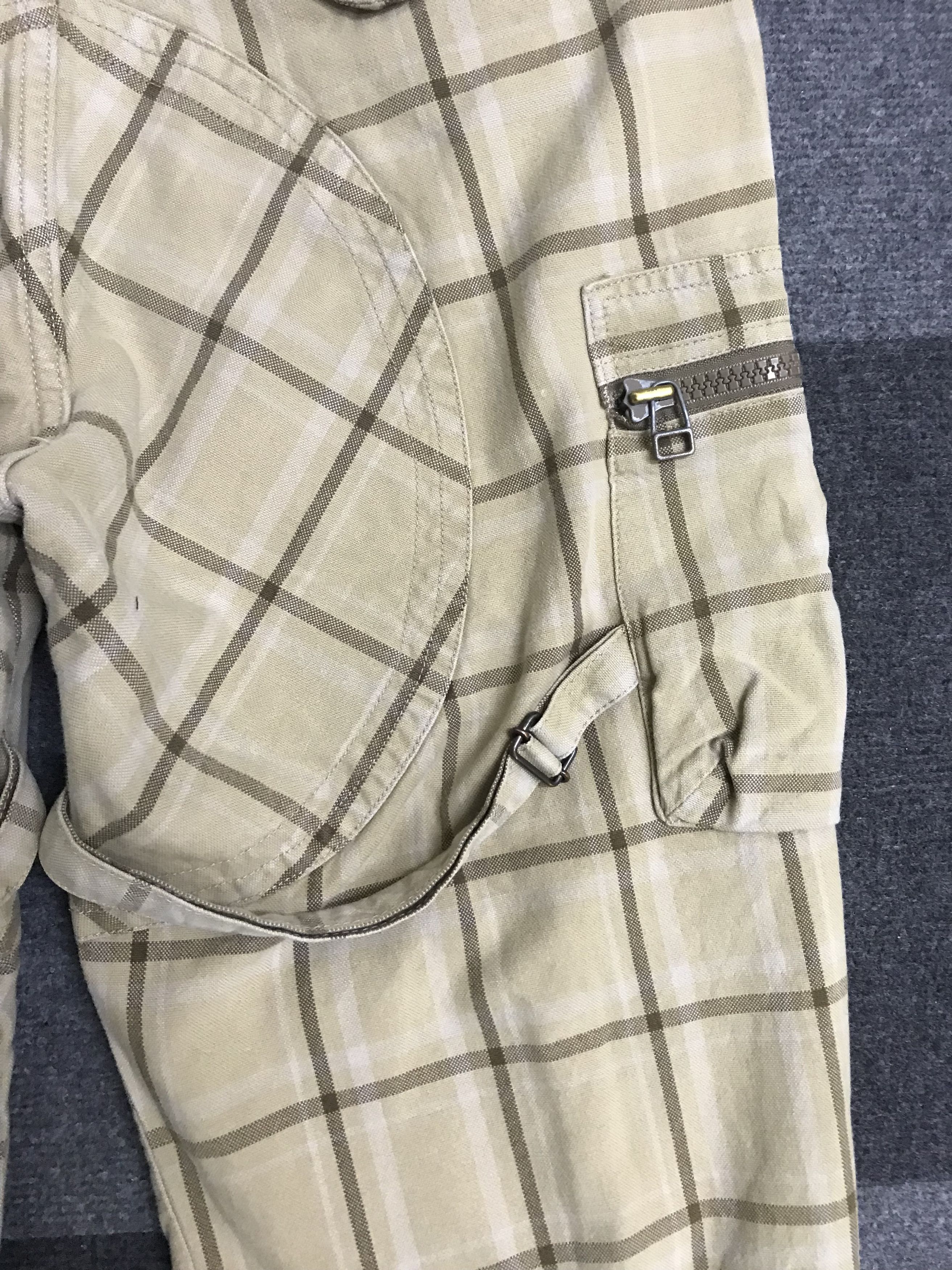Japanese Brand CP327 TILT Vuja De Style Plaid Cargo pant Size US 33 - 16 Thumbnail