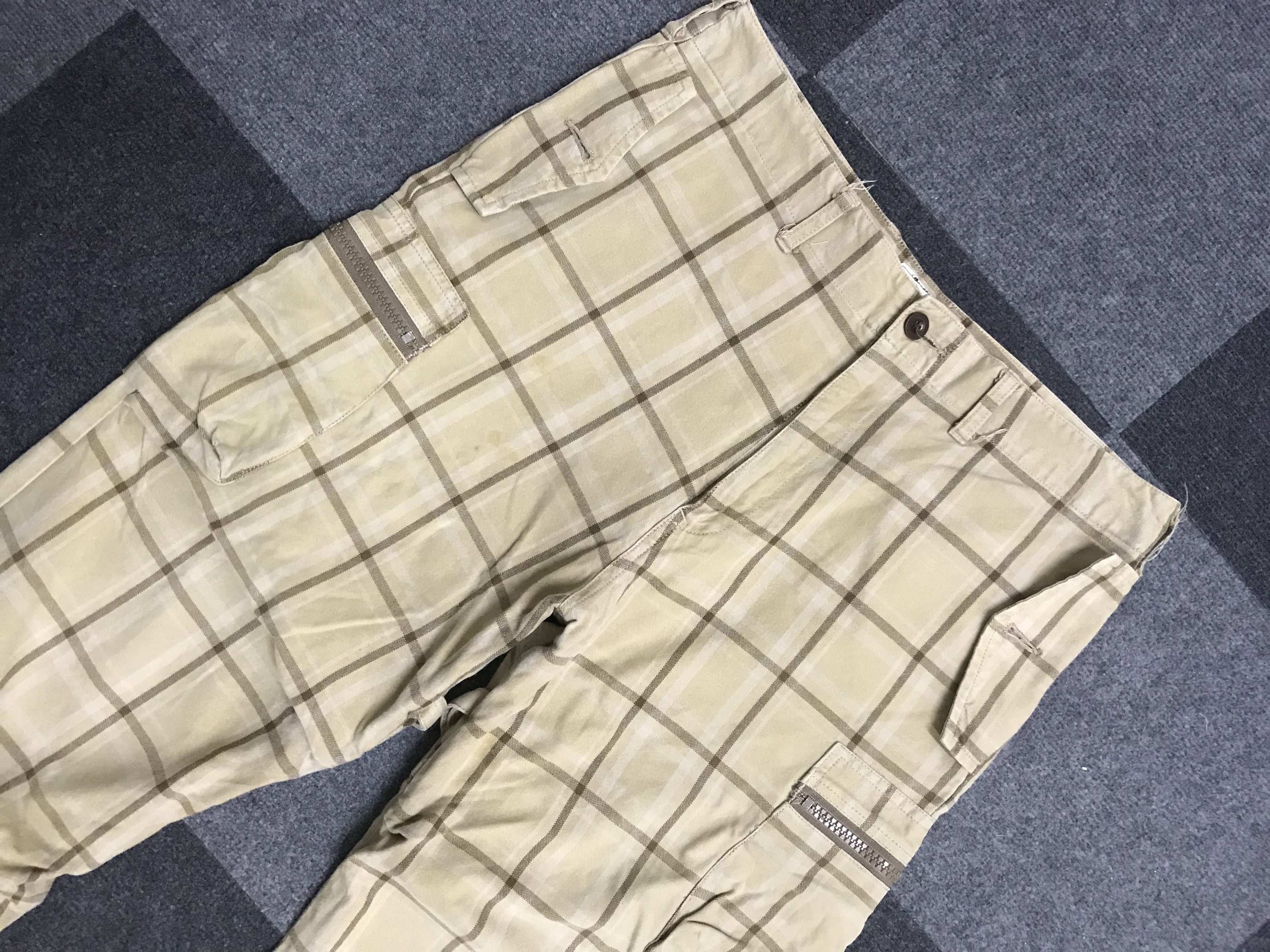 Japanese Brand CP327 TILT Vuja De Style Plaid Cargo pant Size US 33 - 4 Thumbnail