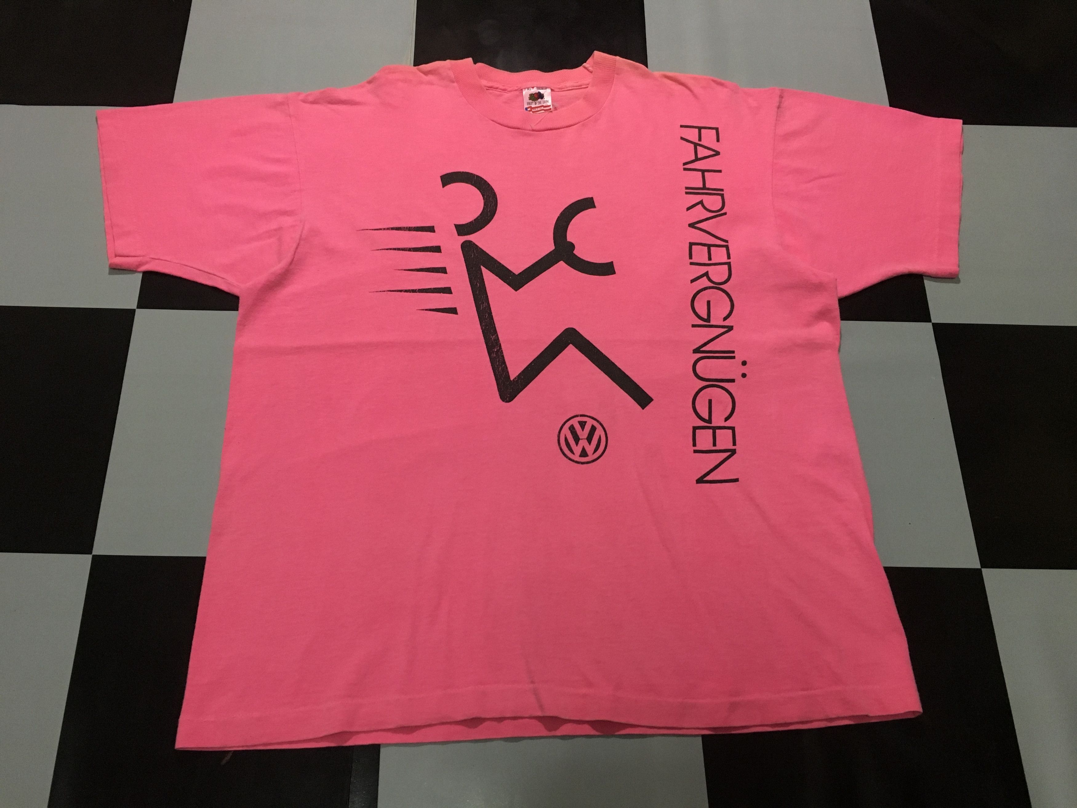 Vintage Vintage Volkswagen shirt Fahrvergnügen Driving Enjoyment Size US XL / EU 56 / 4 - 2 Thumbnail