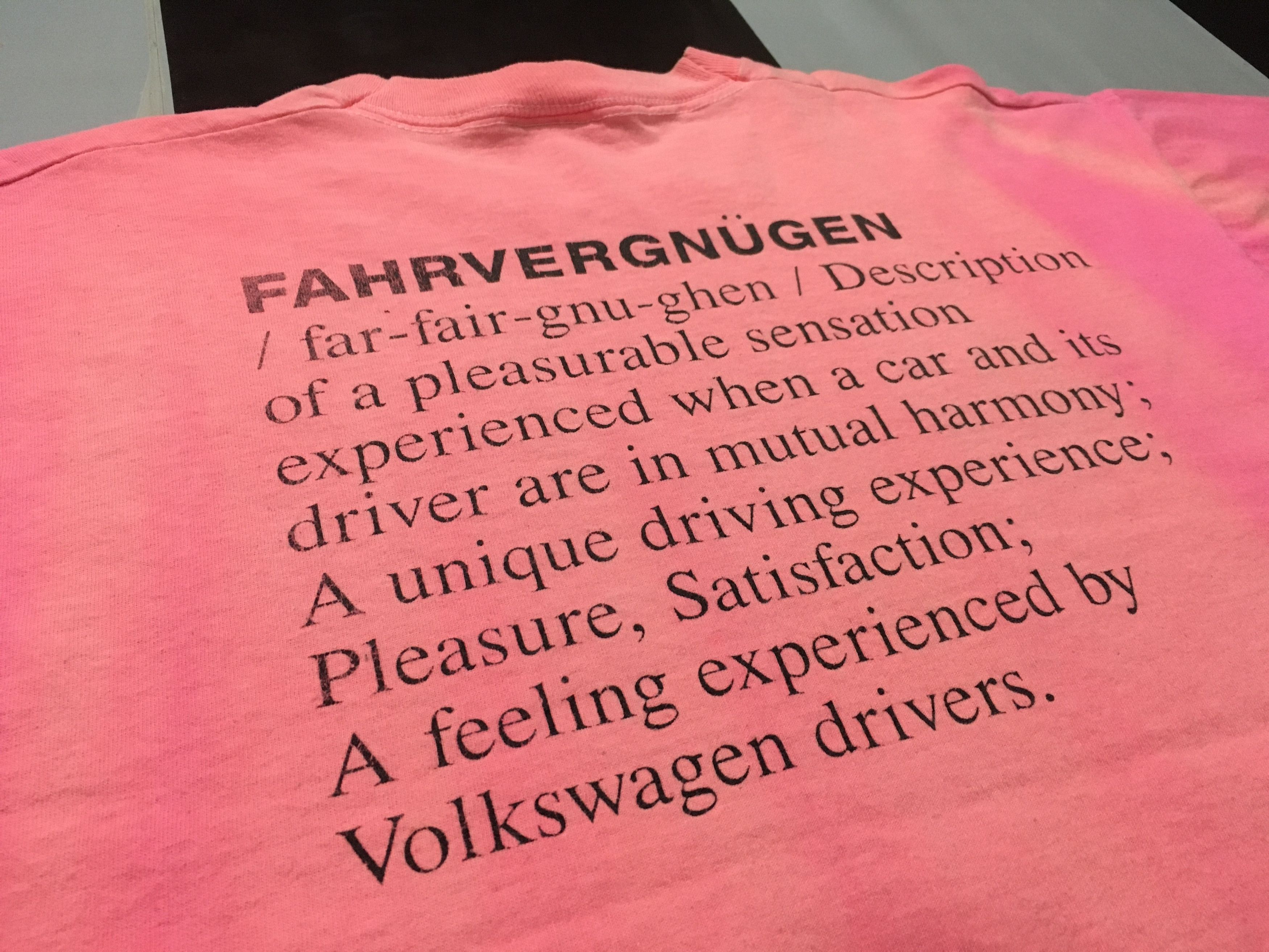 Vintage Vintage Volkswagen shirt Fahrvergnügen Driving Enjoyment Size US XL / EU 56 / 4 - 5 Thumbnail
