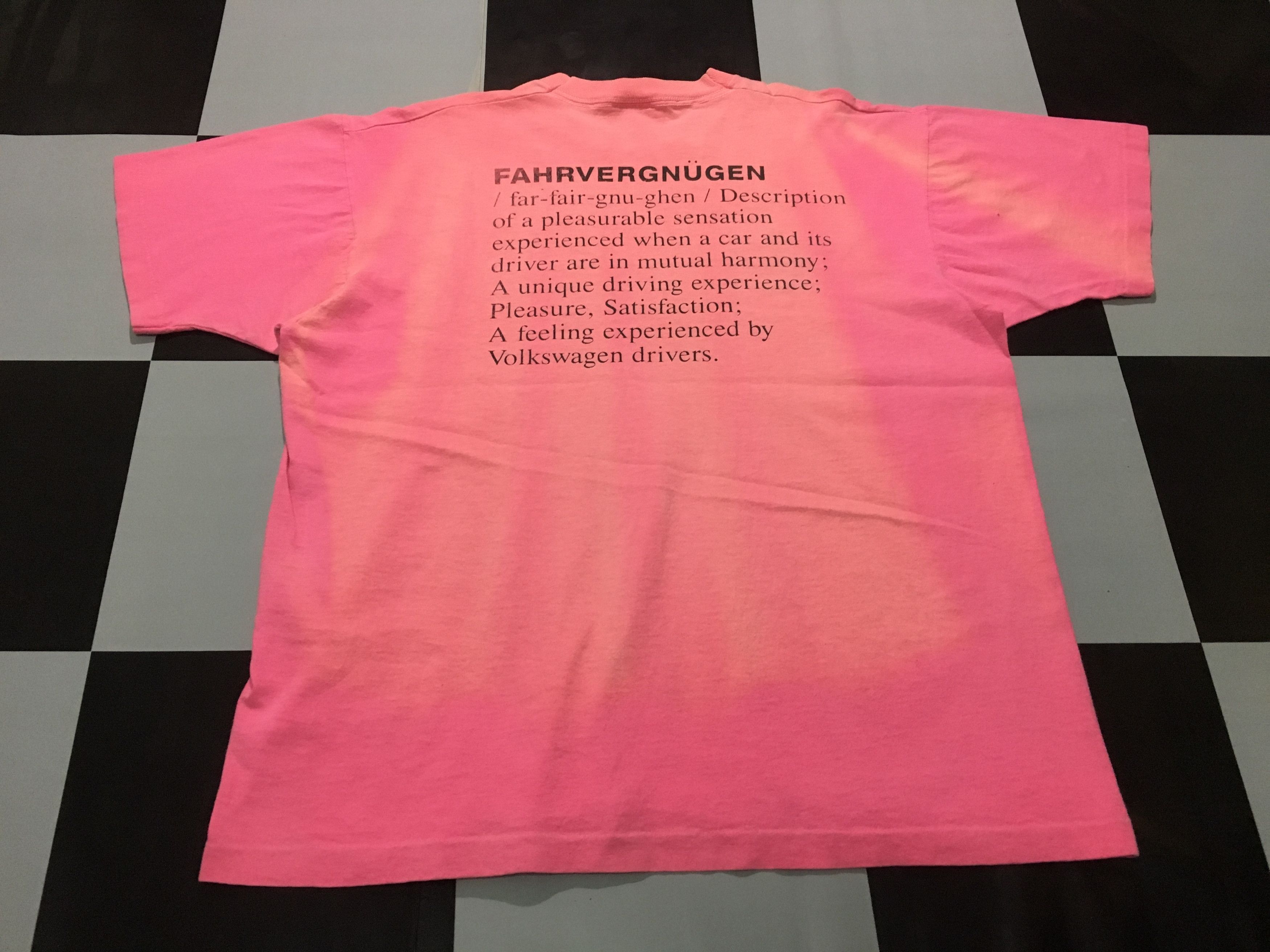 Vintage Vintage Volkswagen shirt Fahrvergnügen Driving Enjoyment Size US XL / EU 56 / 4 - 4 Thumbnail