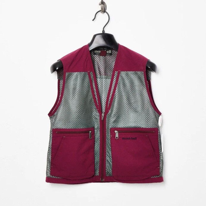 Montbell Vintage MONTBELL Utility Vest Grape Jacket Size US S / EU 44-46 / 1 - 1 Thumbnail