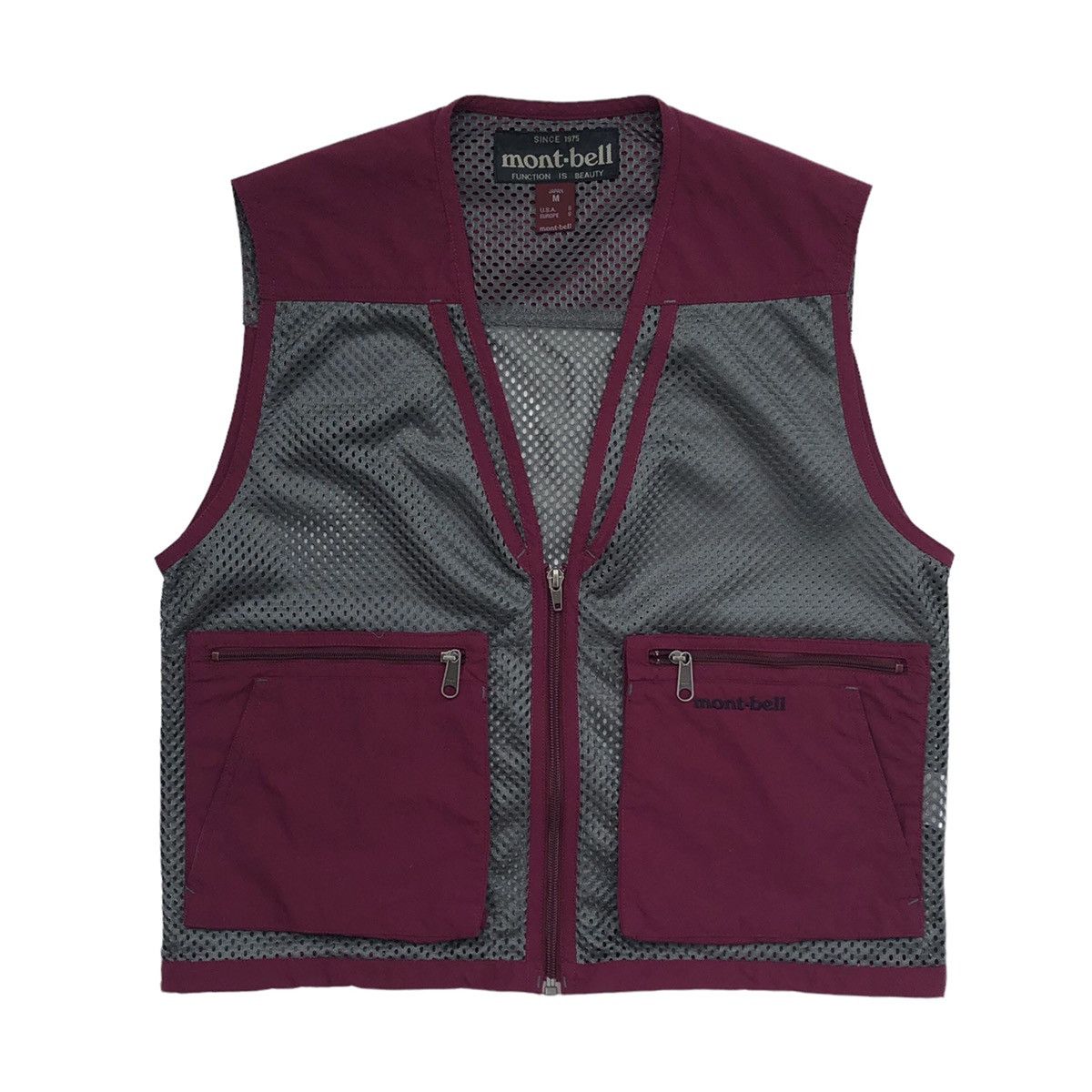 Montbell Vintage MONTBELL Utility Vest Grape Jacket Size US S / EU 44-46 / 1 - 3 Thumbnail