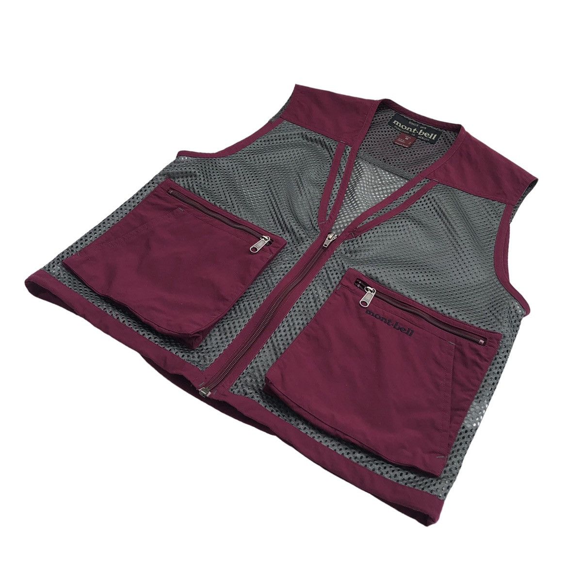 Montbell Vintage MONTBELL Utility Vest Grape Jacket Size US S / EU 44-46 / 1 - 4 Thumbnail