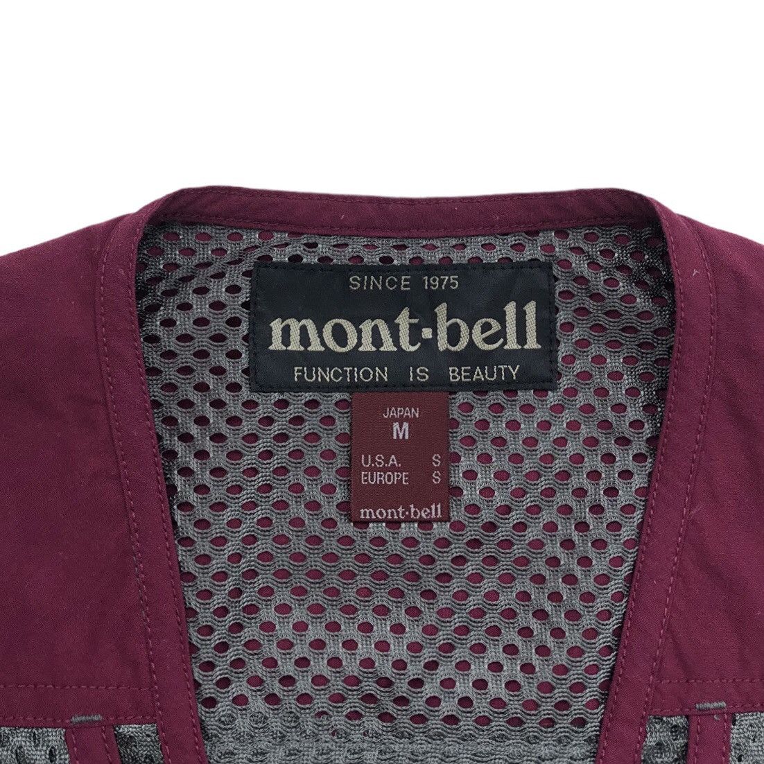 Montbell Vintage MONTBELL Utility Vest Grape Jacket Size US S / EU 44-46 / 1 - 6 Thumbnail