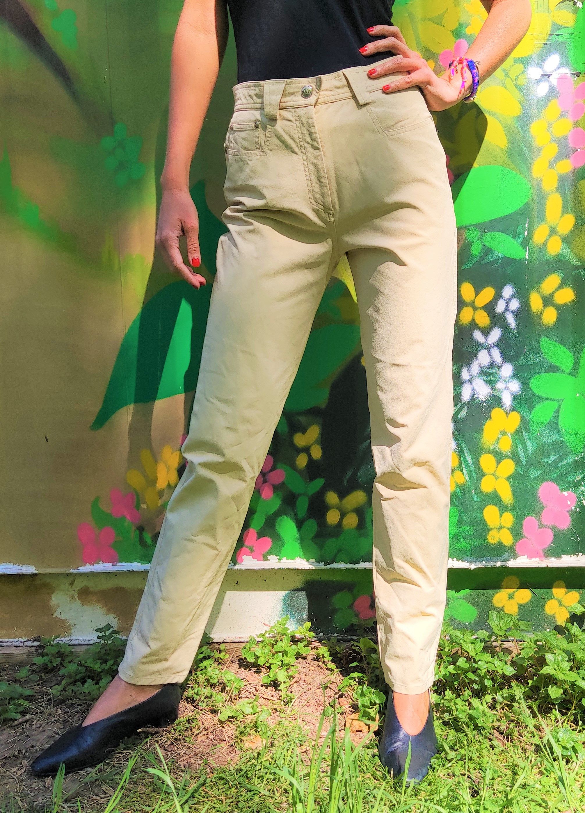 Thierry Mugler Thierry Mugler Motorcycle High Waist Vintage Trousers Pants Size 27" / US 4 / IT 40 - 2 Thumbnail
