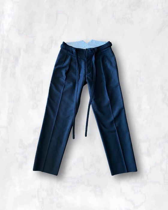 Visvim FW16 Hakama Pants Wool/Linen/Mohair Blend, Sz 2, Navy | Grailed