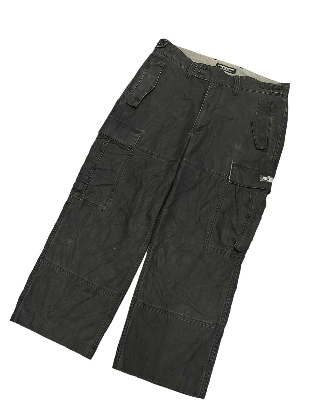 Japanese Brand × Polo Ralph Lauren BAGGY💥SUN FADED RALPH LAUREN CARGO PANT Size US 35 - 4 Thumbnail