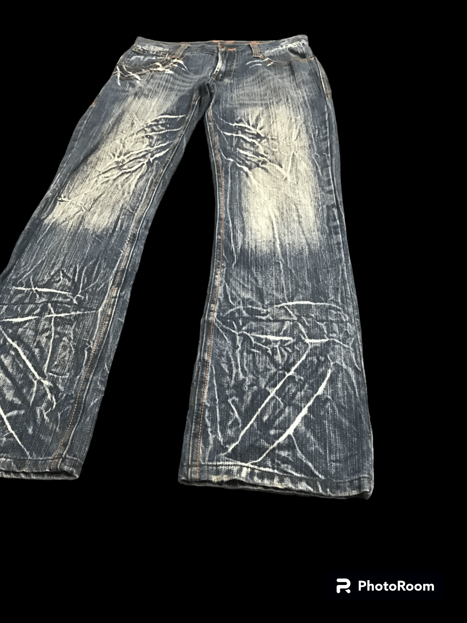 Japanese Brand 💥SICK💥CLONEDEVGRU Rare Thunder Fades Jeans F237 Size US 31 - 3 Thumbnail