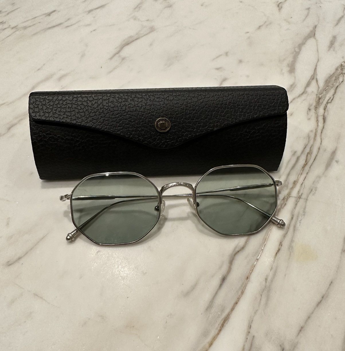 Matsuda MATSUDA GEOMETRIC SUNGLASSES M3086 Antique Silver | Grailed