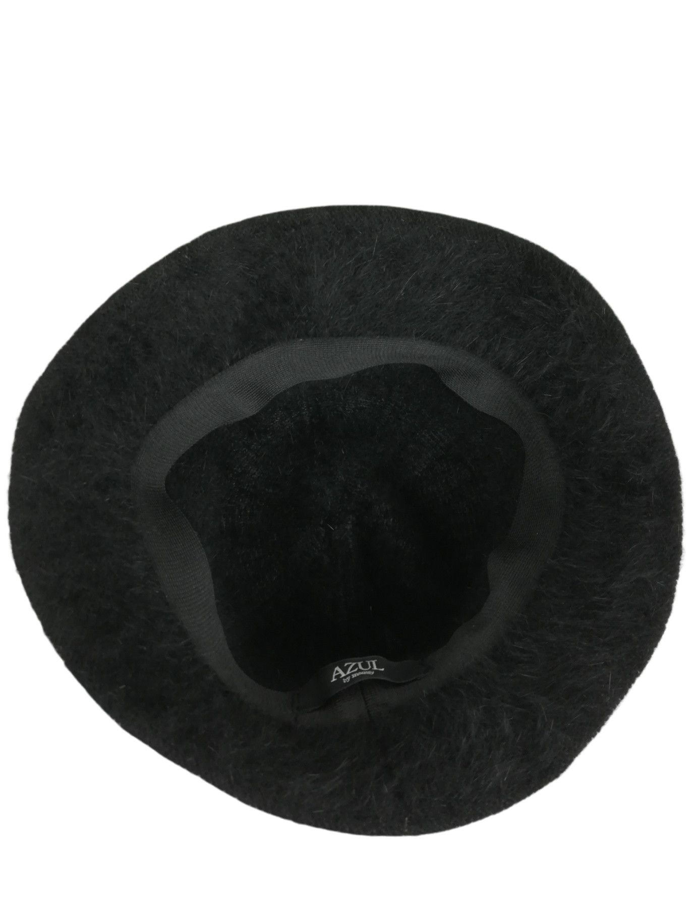 Designer 🔥Azuh Black Furgora Genuine Angora Rabbit Fur Bucket Hat Size ONE SIZE - 14 Thumbnail
