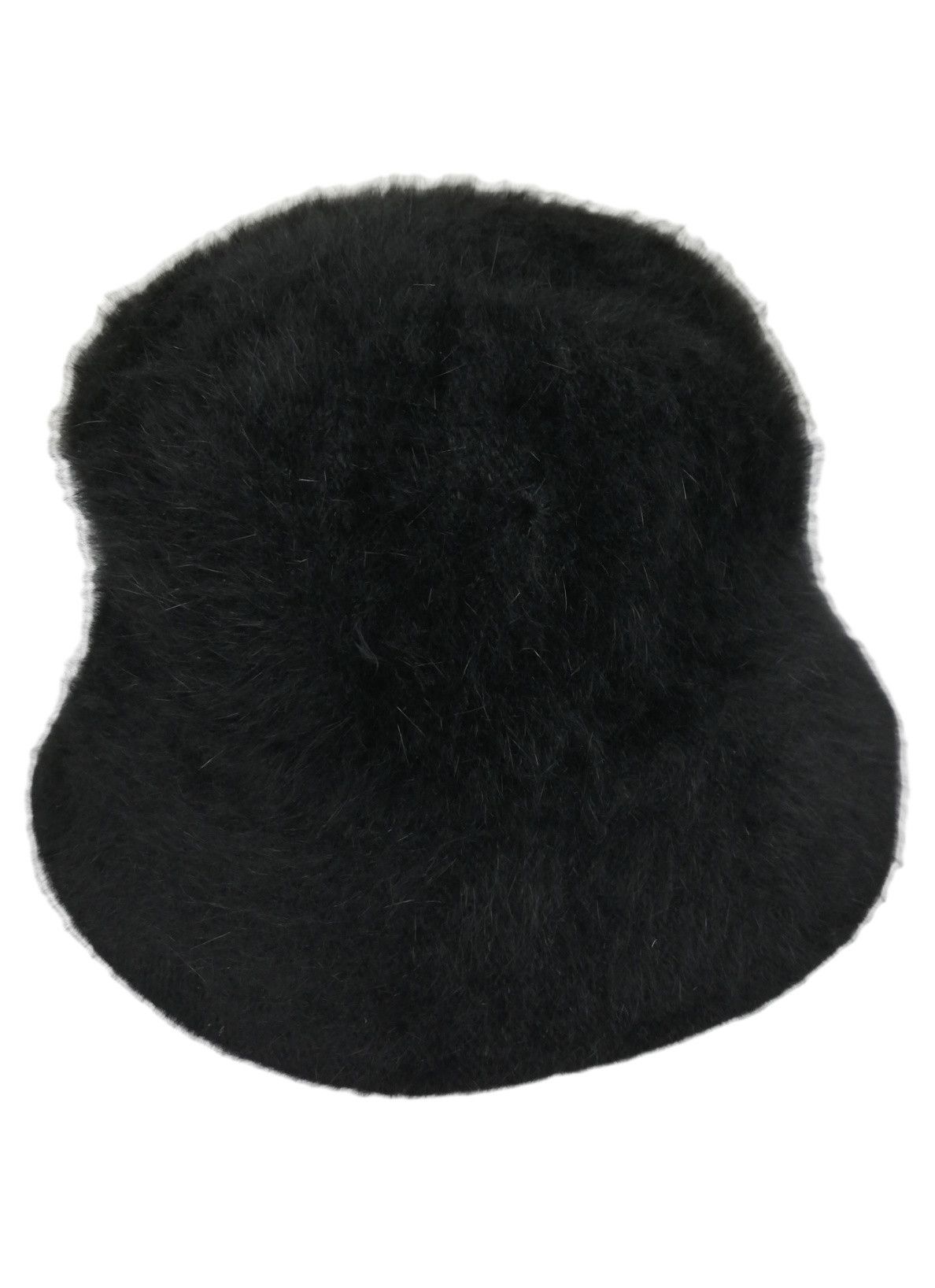 Designer 🔥Azuh Black Furgora Genuine Angora Rabbit Fur Bucket Hat Size ONE SIZE - 10 Thumbnail