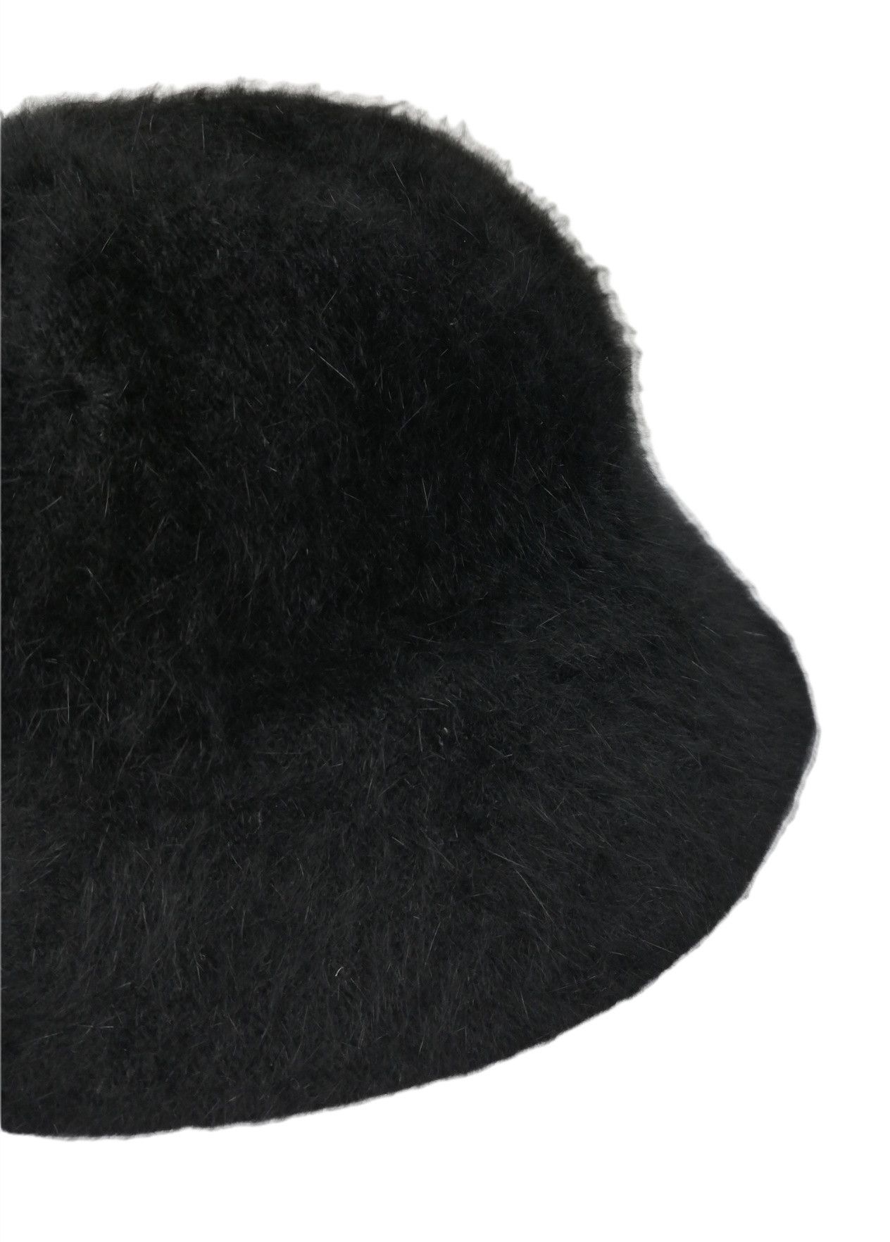 Designer 🔥Azuh Black Furgora Genuine Angora Rabbit Fur Bucket Hat Size ONE SIZE - 12 Thumbnail