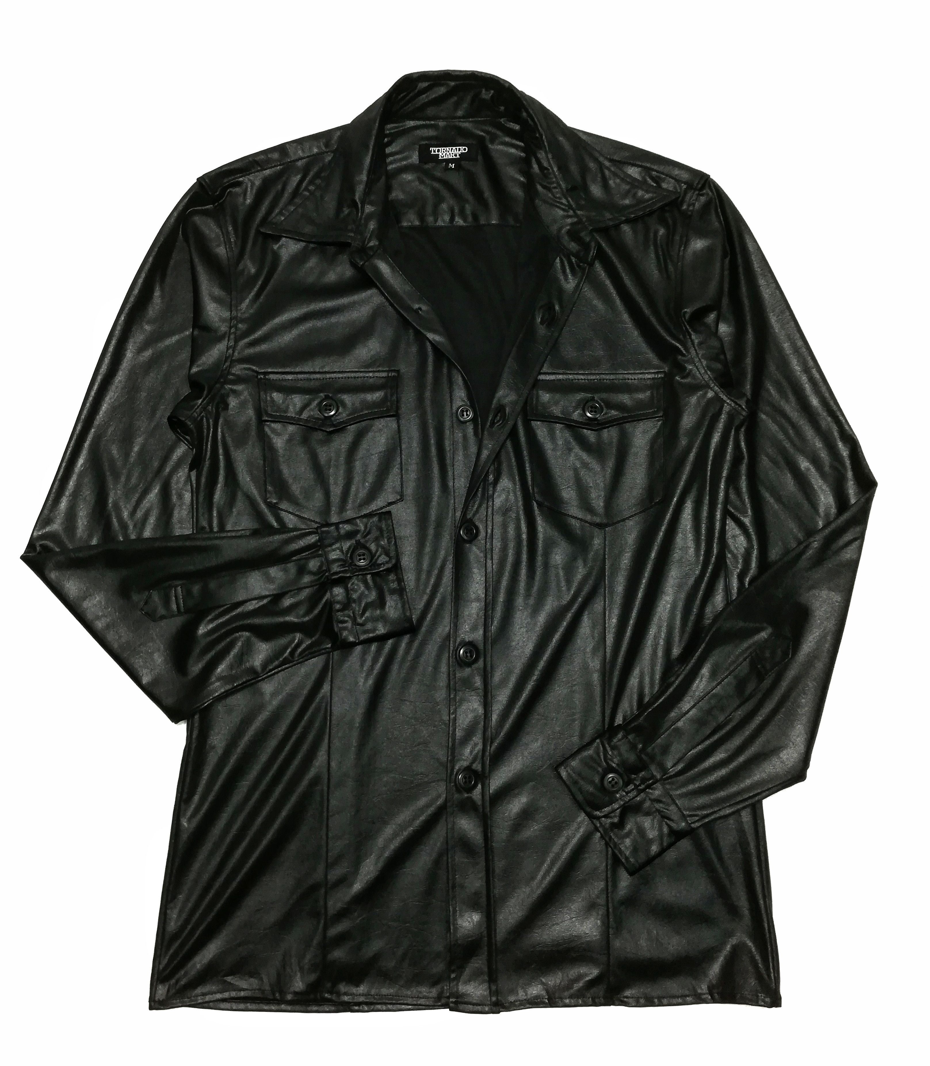 Japanese Brand × Tornado Mart 🔥GRAIL RARE Tornado Mart Japan Shining Polyester Button Up Size US S / EU 44-46 / 1 - 1 Thumbnail