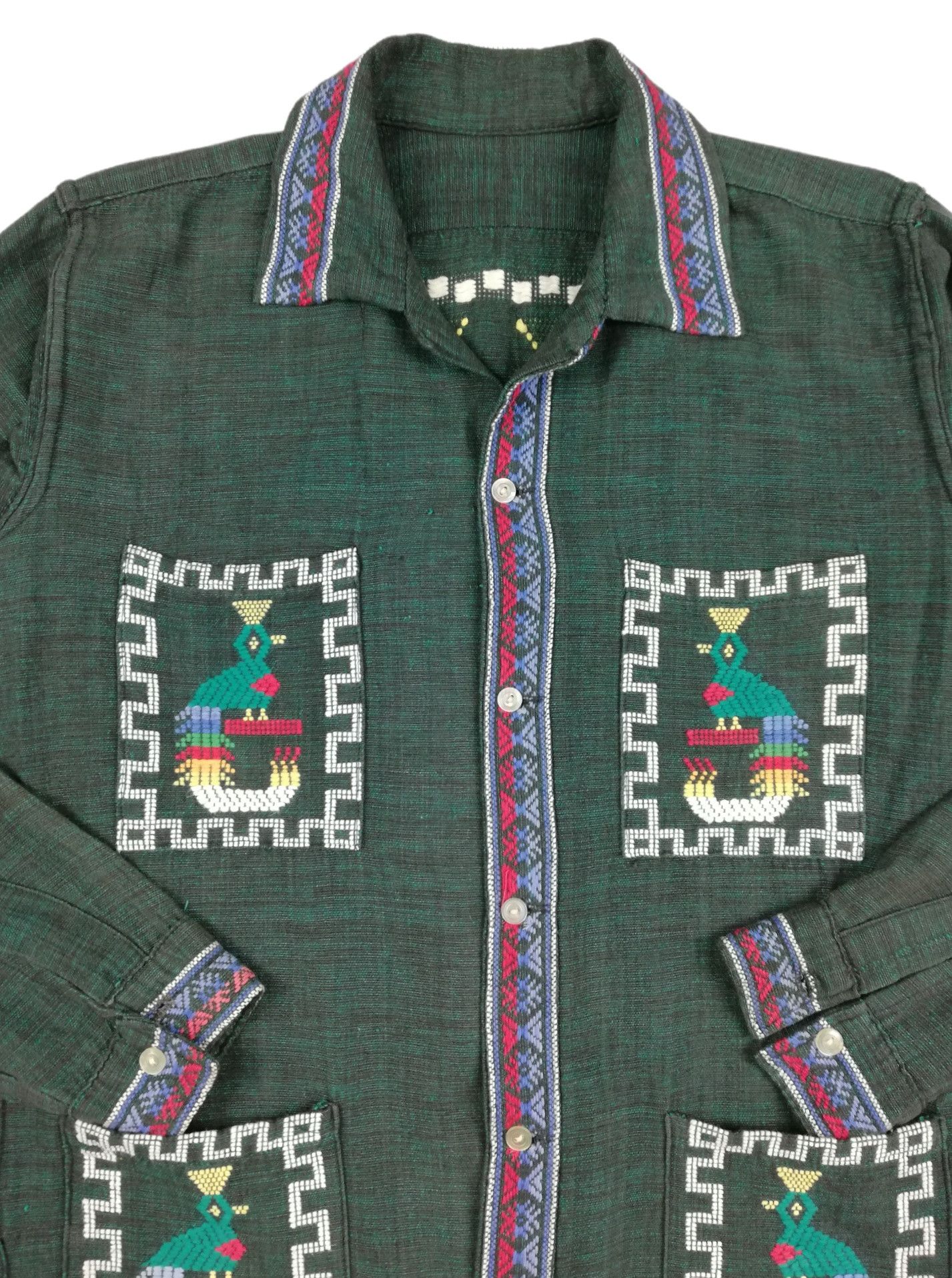 Art Comes First × Native 🔥1960's Guatemalan Aztec Embroidered Handwoven Hemp Jacket Size US M / EU 48-50 / 2 - 8 Thumbnail