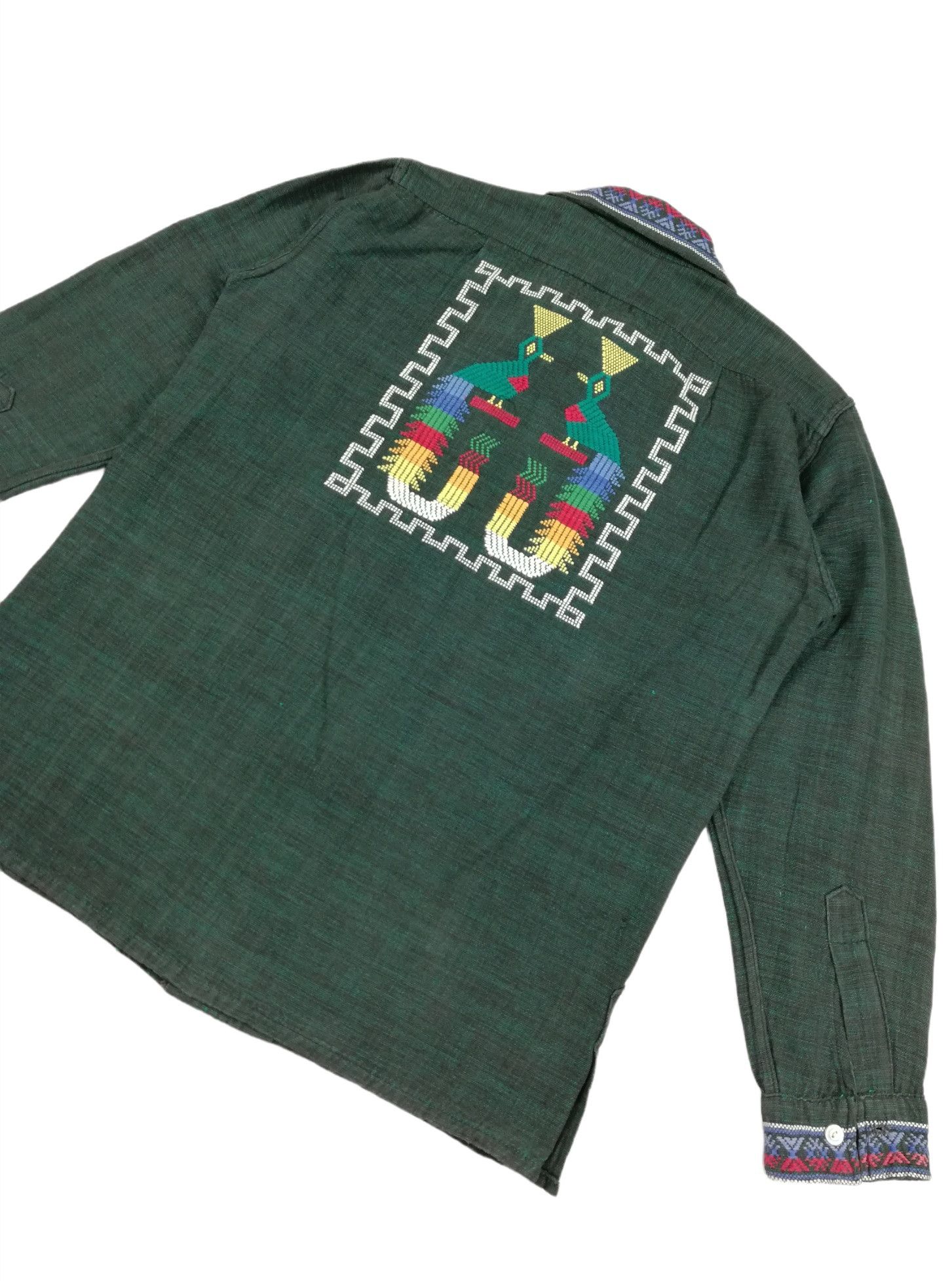Art Comes First × Native 🔥1960's Guatemalan Aztec Embroidered Handwoven Hemp Jacket Size US M / EU 48-50 / 2 - 14 Thumbnail