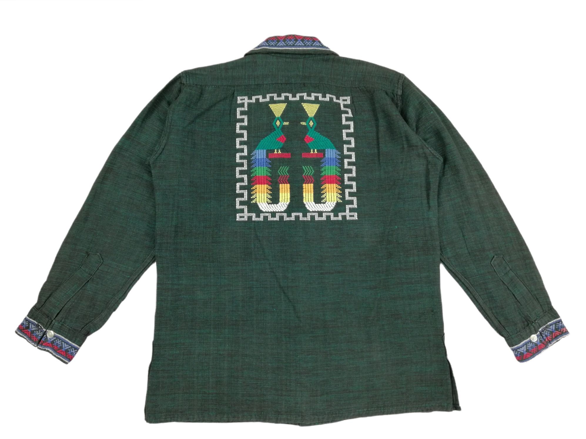 Art Comes First × Native 🔥1960's Guatemalan Aztec Embroidered Handwoven Hemp Jacket Size US M / EU 48-50 / 2 - 11 Thumbnail