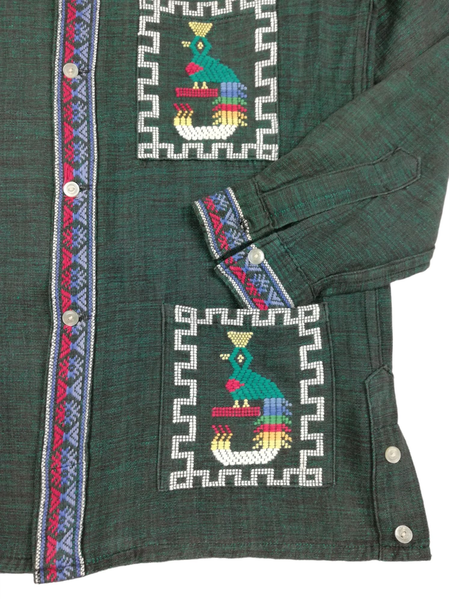 Art Comes First × Native 🔥1960's Guatemalan Aztec Embroidered Handwoven Hemp Jacket Size US M / EU 48-50 / 2 - 7 Thumbnail