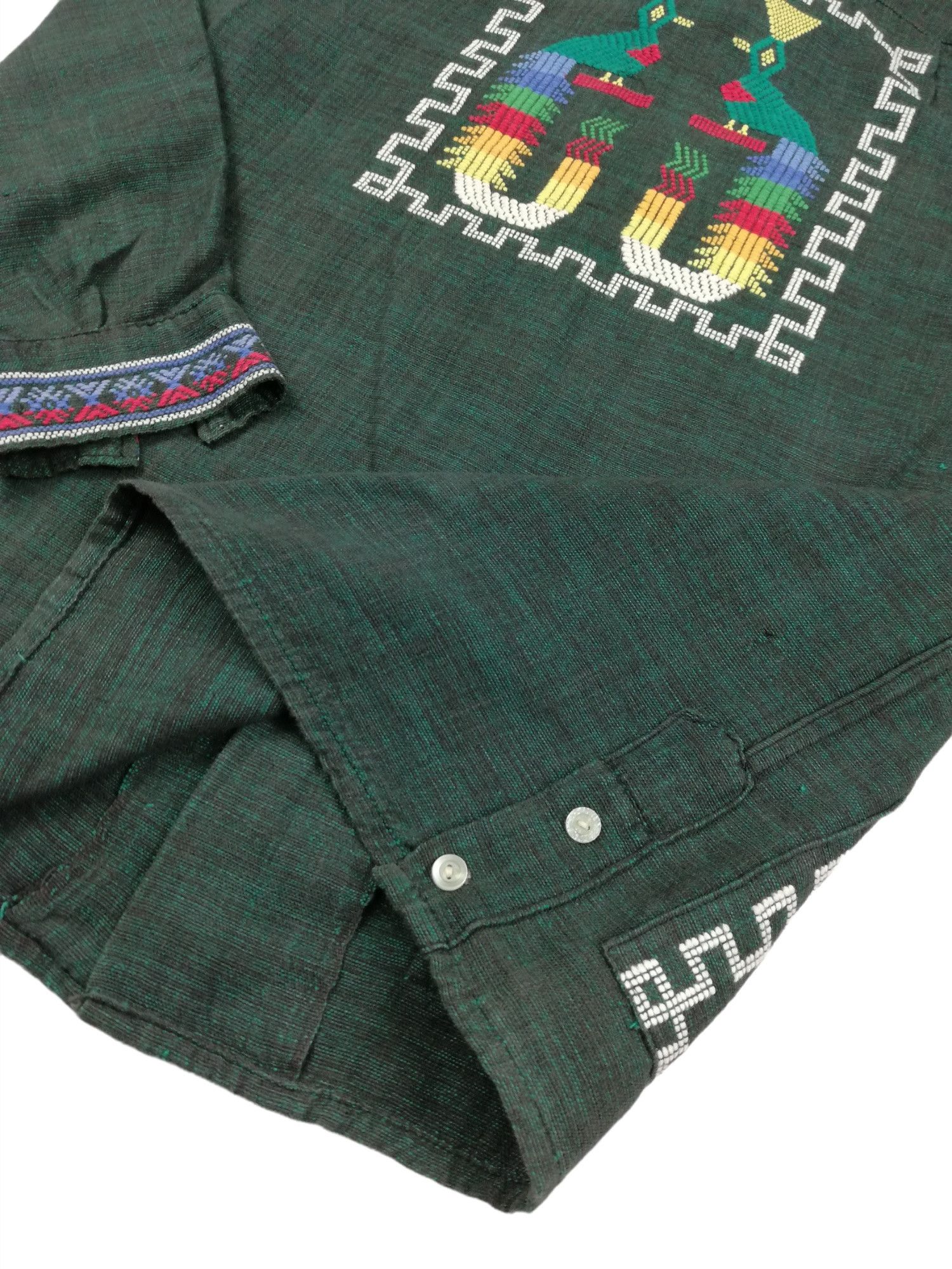 Art Comes First × Native 🔥1960's Guatemalan Aztec Embroidered Handwoven Hemp Jacket Size US M / EU 48-50 / 2 - 18 Thumbnail