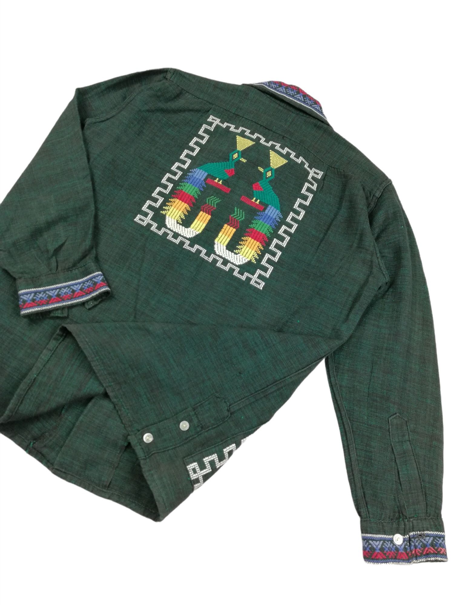 Art Comes First × Native 🔥1960's Guatemalan Aztec Embroidered Handwoven Hemp Jacket Size US M / EU 48-50 / 2 - 17 Thumbnail
