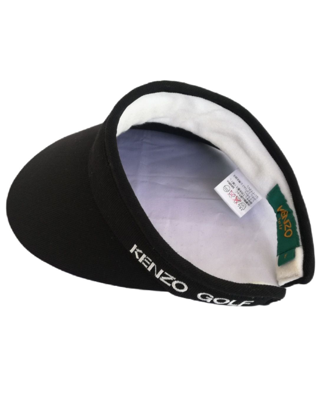 Kenzo 🔥Kenzo Golf Big Logo Black Visor Cap 100% Ester🔥 Size ONE SIZE - 11 Thumbnail