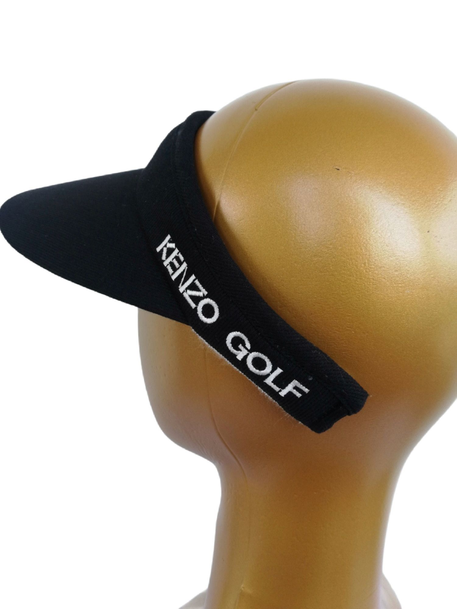 Kenzo 🔥Kenzo Golf Big Logo Black Visor Cap 100% Ester🔥 Size ONE SIZE - 4 Thumbnail