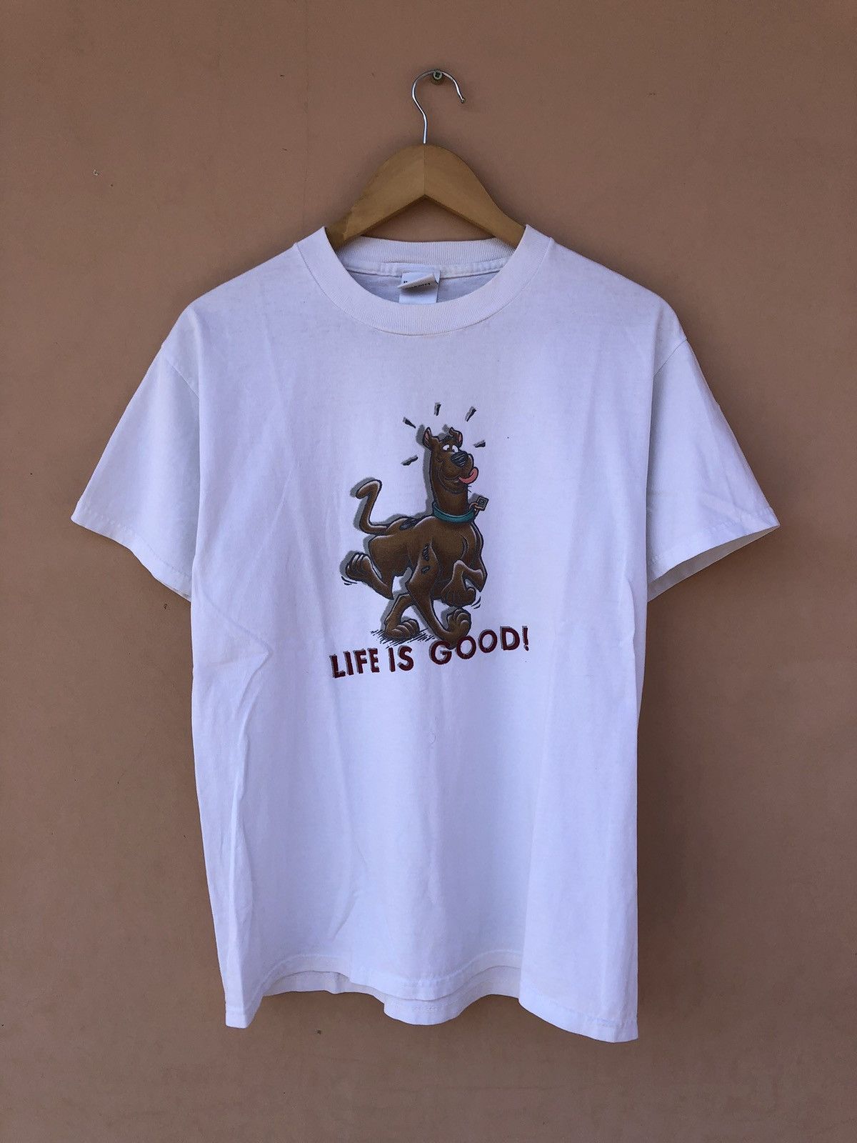 Cartoon Network Vintage 1999 Scooby Doo Life is Good White Tee (Beauty Beast Size US M / EU 48-50 / 2 - 1 Thumbnail