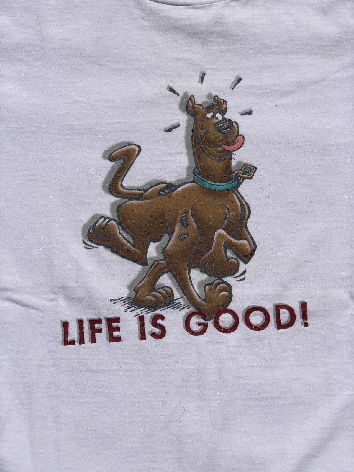 Cartoon Network Vintage 1999 Scooby Doo Life is Good White Tee (Beauty Beast Size US M / EU 48-50 / 2 - 4 Thumbnail