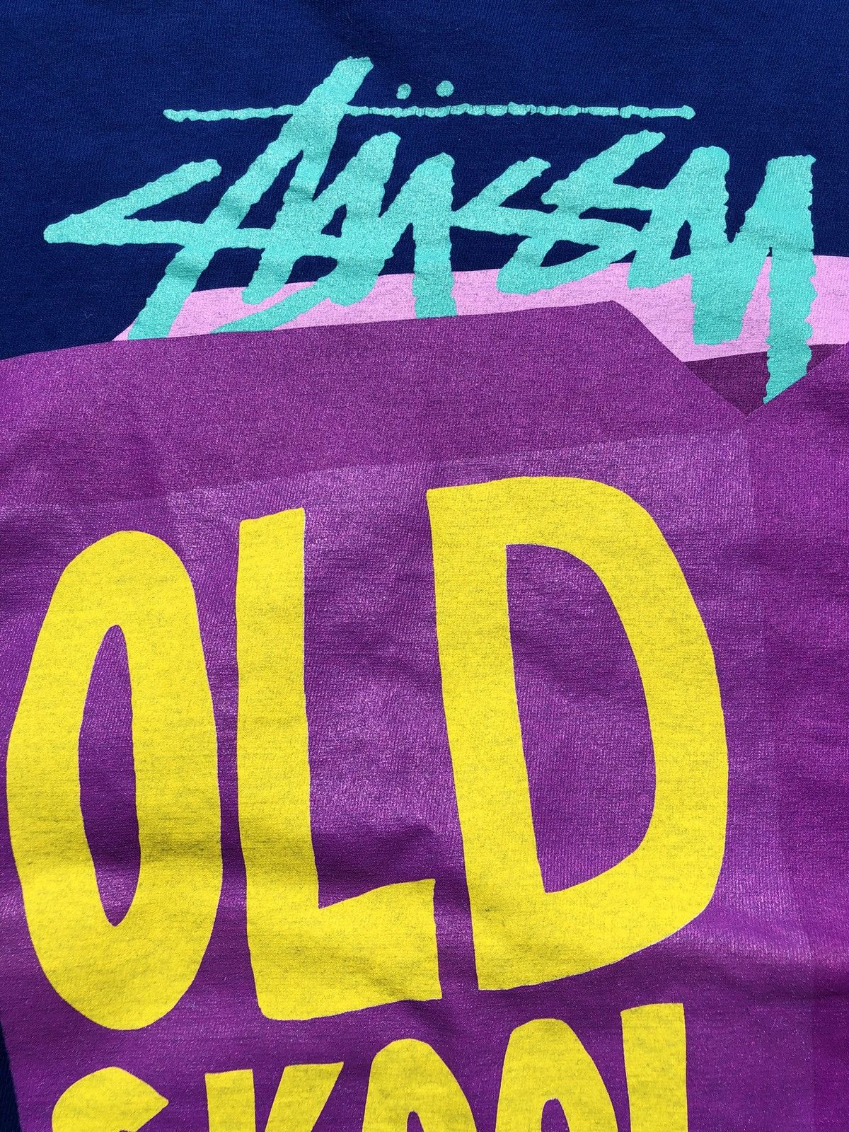Stussy Vintage 2000s Stussy Old Skool Flavour Tee Size US L / EU 52-54 / 3 - 4 Thumbnail